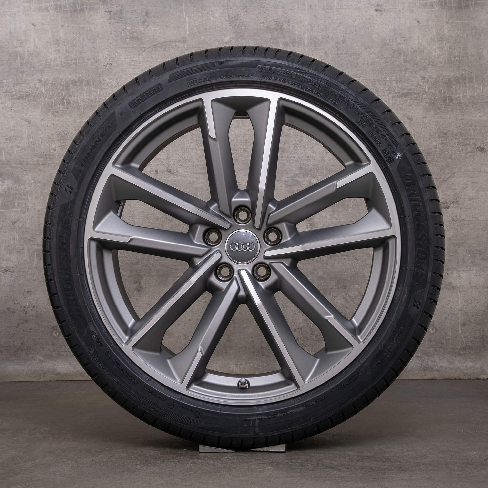 Original Audi A7 S7 Felgen 20 Zoll 4K C8 Sommerräder 4K8601025L titan matt glanzgedreht