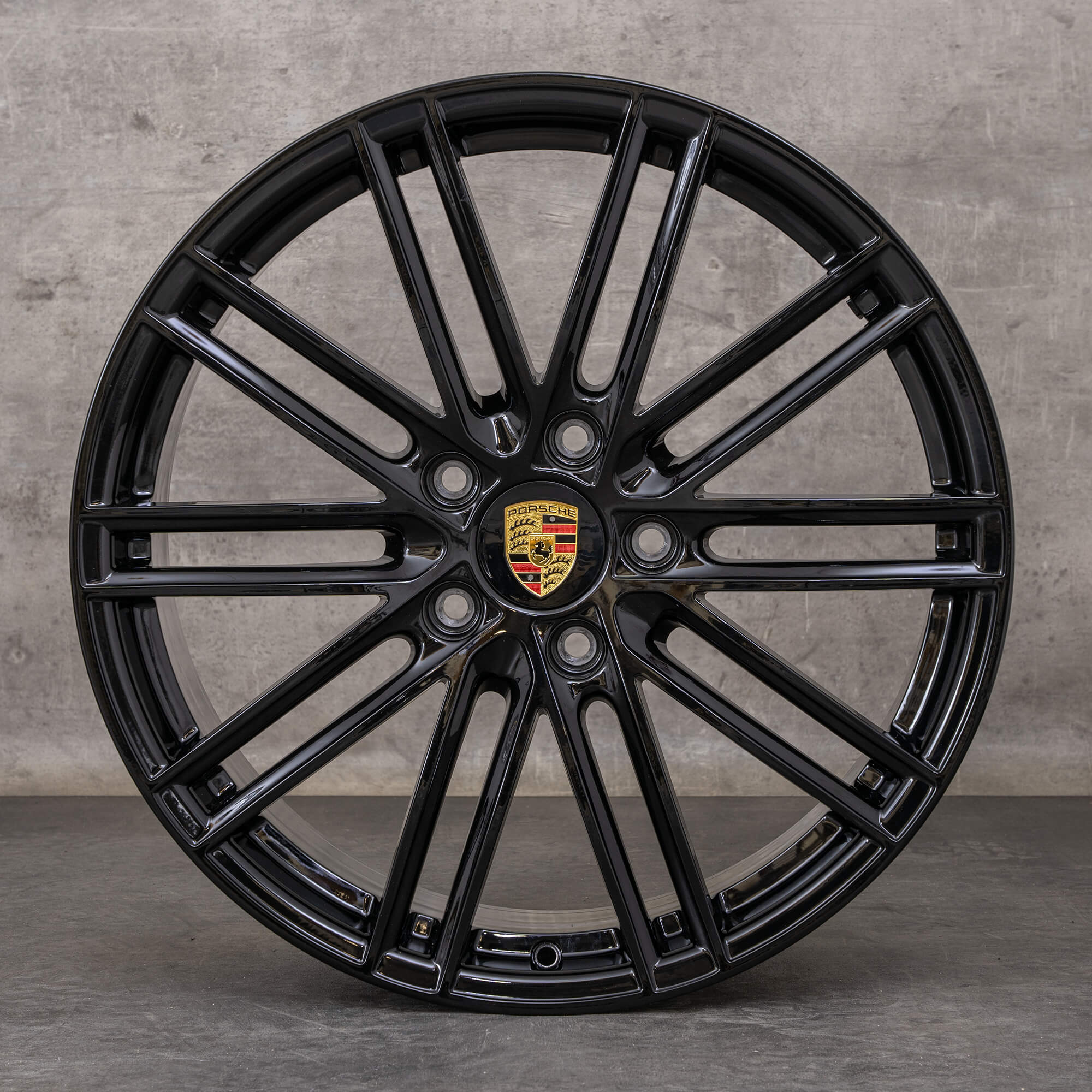 Oryginalne felgi Porsche Boxster Cayman 718 20 cali 982 Styling 911 Turbo 982601025F 982601025G czarny błyszczący