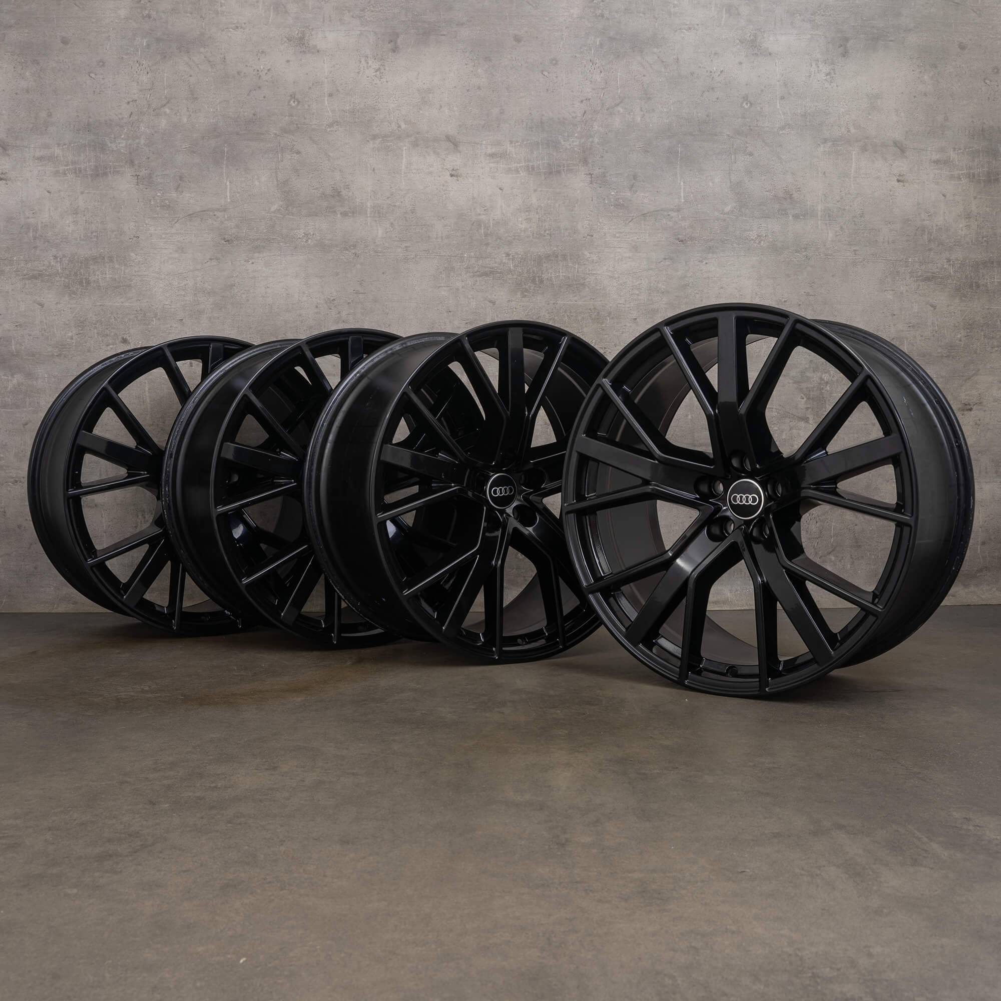 Oem Racket Rims OEM Audi RS6 4G C7 21 inch rims Performance 4G0601025CJ black gloss ...