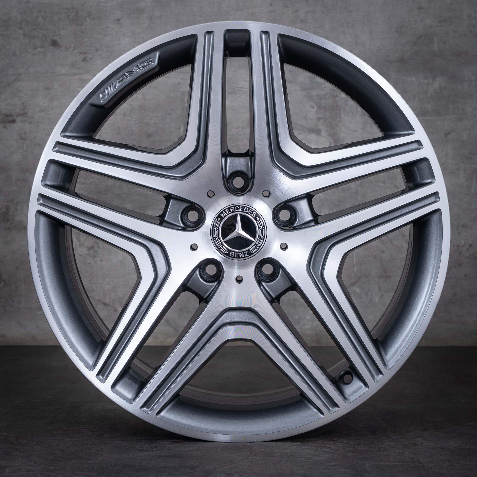 Oryginał Mercedes Benz Klasa G G63 G65 AMG felgi 20 cali W463 A4634013002 himalaya szary polerowane