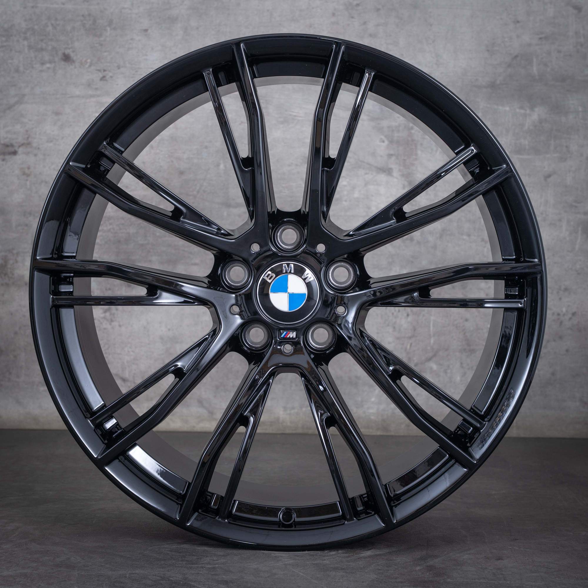 Oryginał BMW serii 3 4 koła 20 cali F30 F31 F32 F33 F36 Gran Coupe letnie stylizacja 624 M 6862774 6862775 czarny połysk
