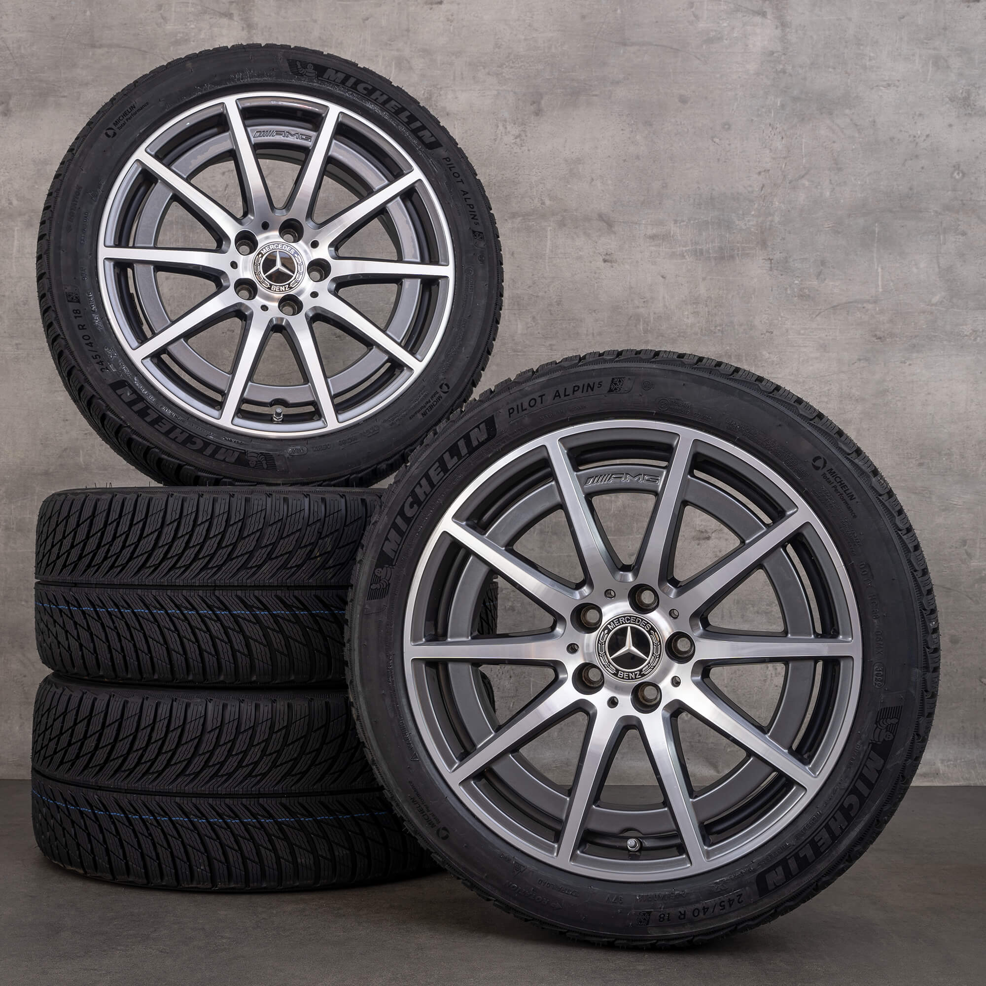 Llantas AMG Mercedes 18 pulgadas Clase A A45 W177 CLA45 W118 ruedas completas