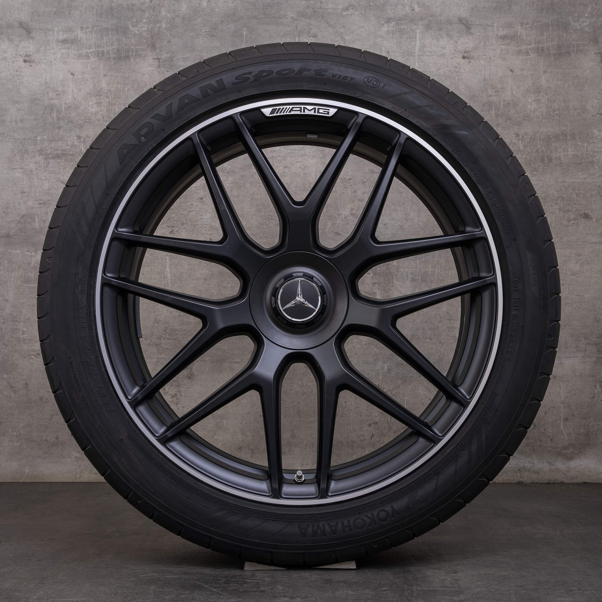 Orijinal Mercedes Benz GLE 53 63 AMG 4Matic+ jantlar 22 inç X167 C167 Hibrit yaz jant lastik A1674014400 A1674014500 siyah mat parlak tornalanmış