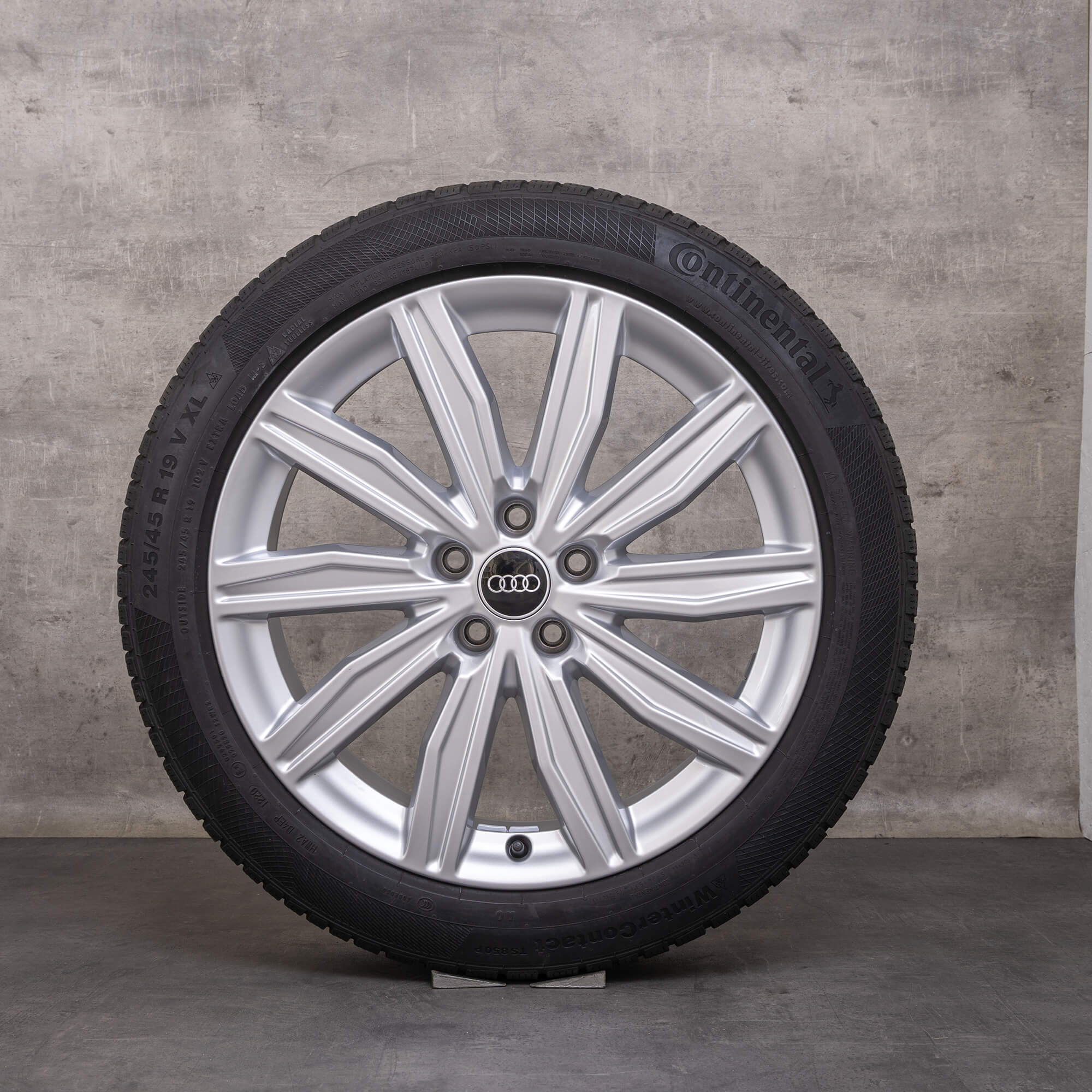 Original Audi A6 S6 jante de iarnă 19 inch 4K C8 4K0601025M dynamic silver