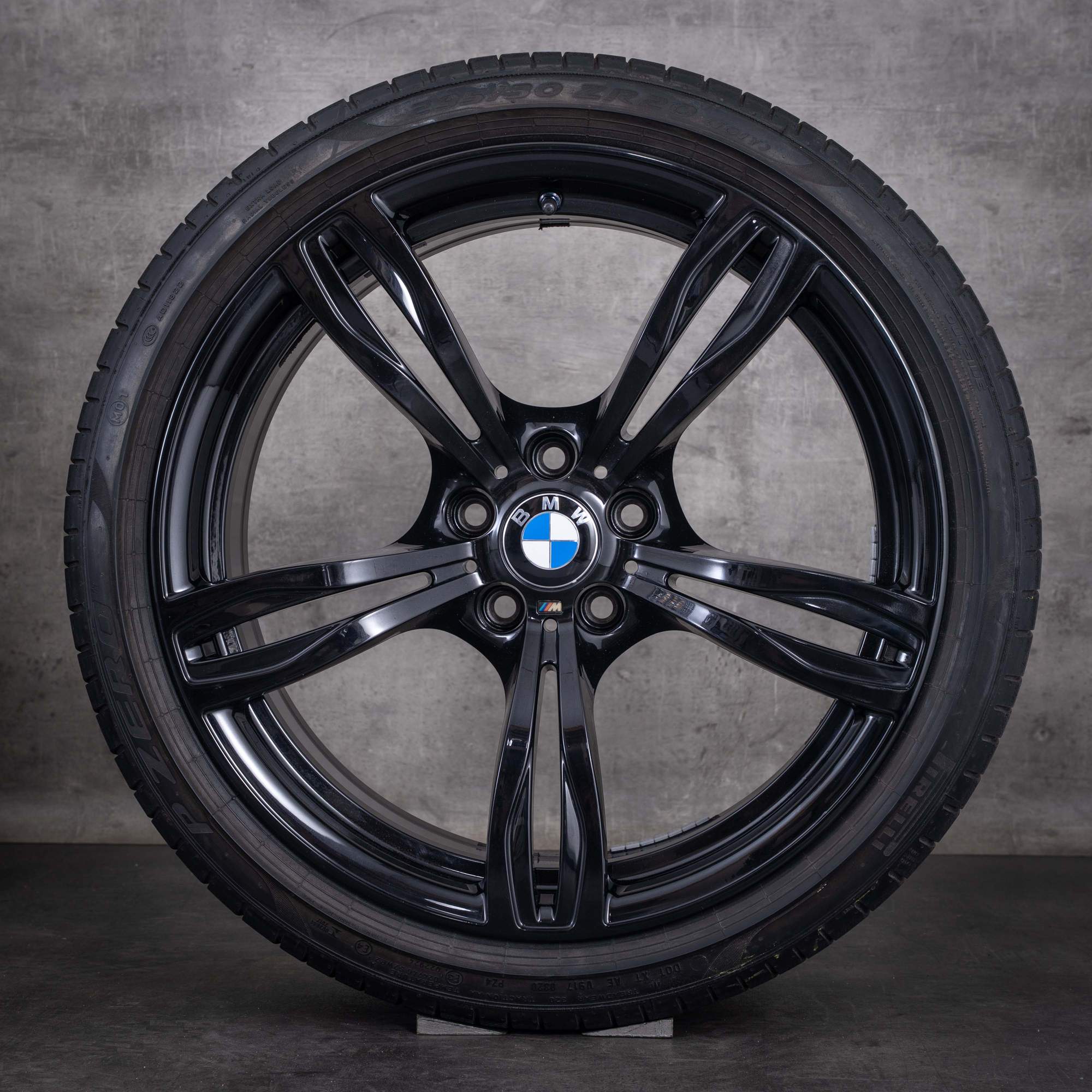 Original BMW M6 Felgen 20 Zoll F12 F13 Sommerräder 2284707 2284708 Styling 343 M jet black uni