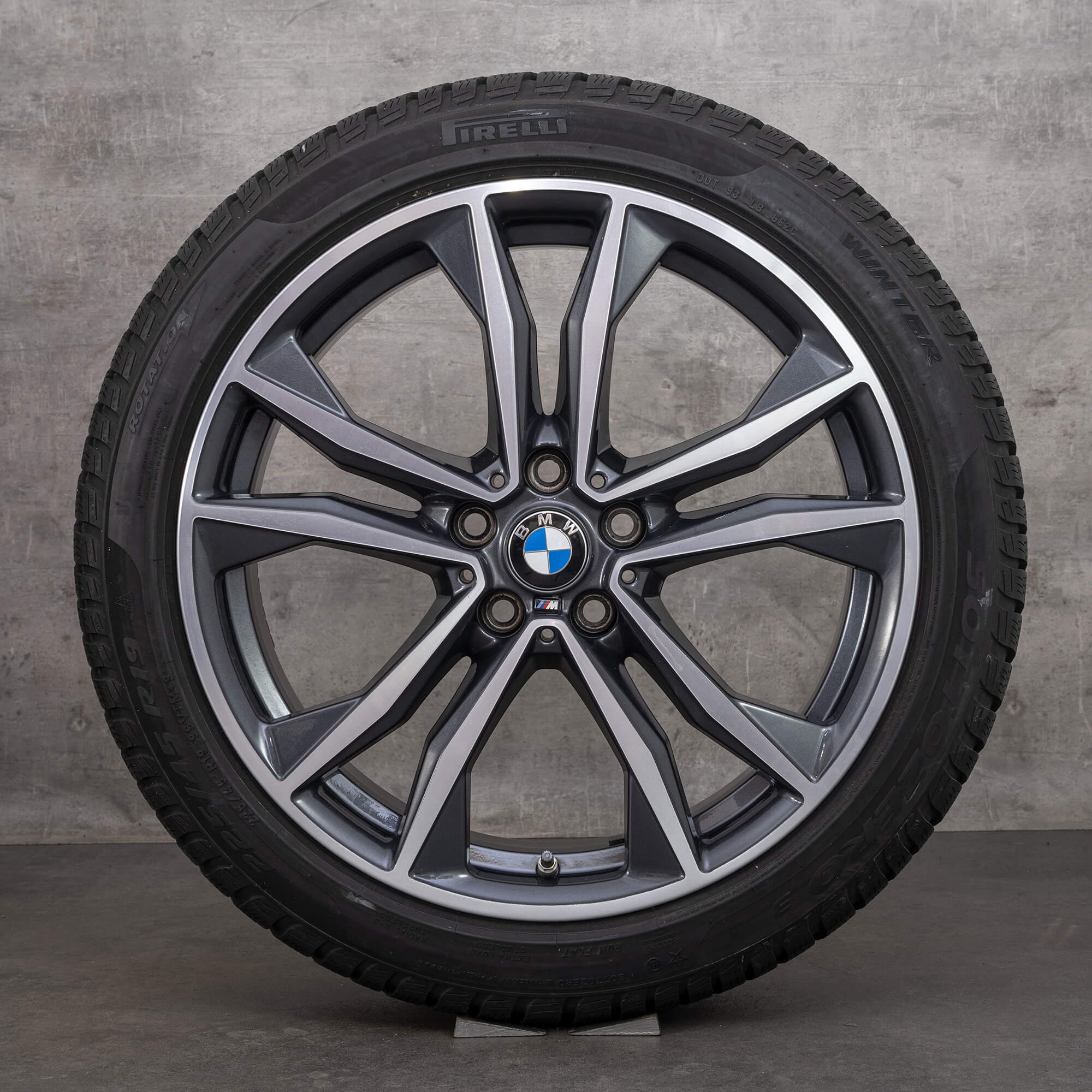 BMW Jantes 19 pouces X1 F48 X2 F39 Pneus d'hiver 715 M 8008616 6-7 mm