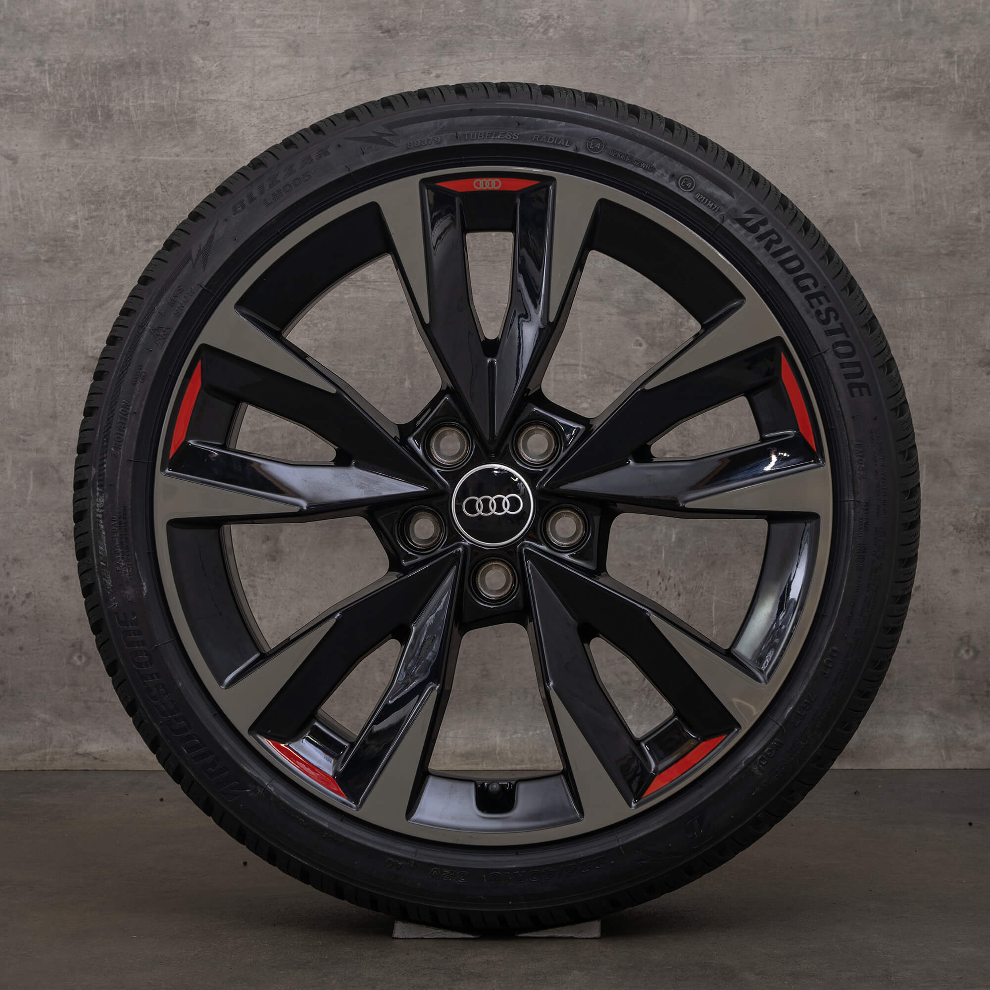Original Audi A3 S3 Felgen 18 Zoll 8Y Winterräder 8Y0071498 Acumen schwarz glanzgedreht NEU