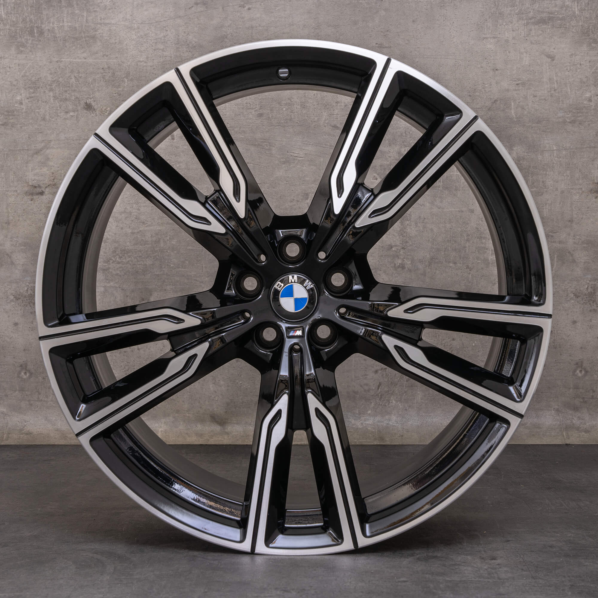 Jantes d'origine BMW X5 X6 22 pouces G05 G06 8072002 8072003 747 M noir 9,5x22 ET37 10,5x22 ET 43