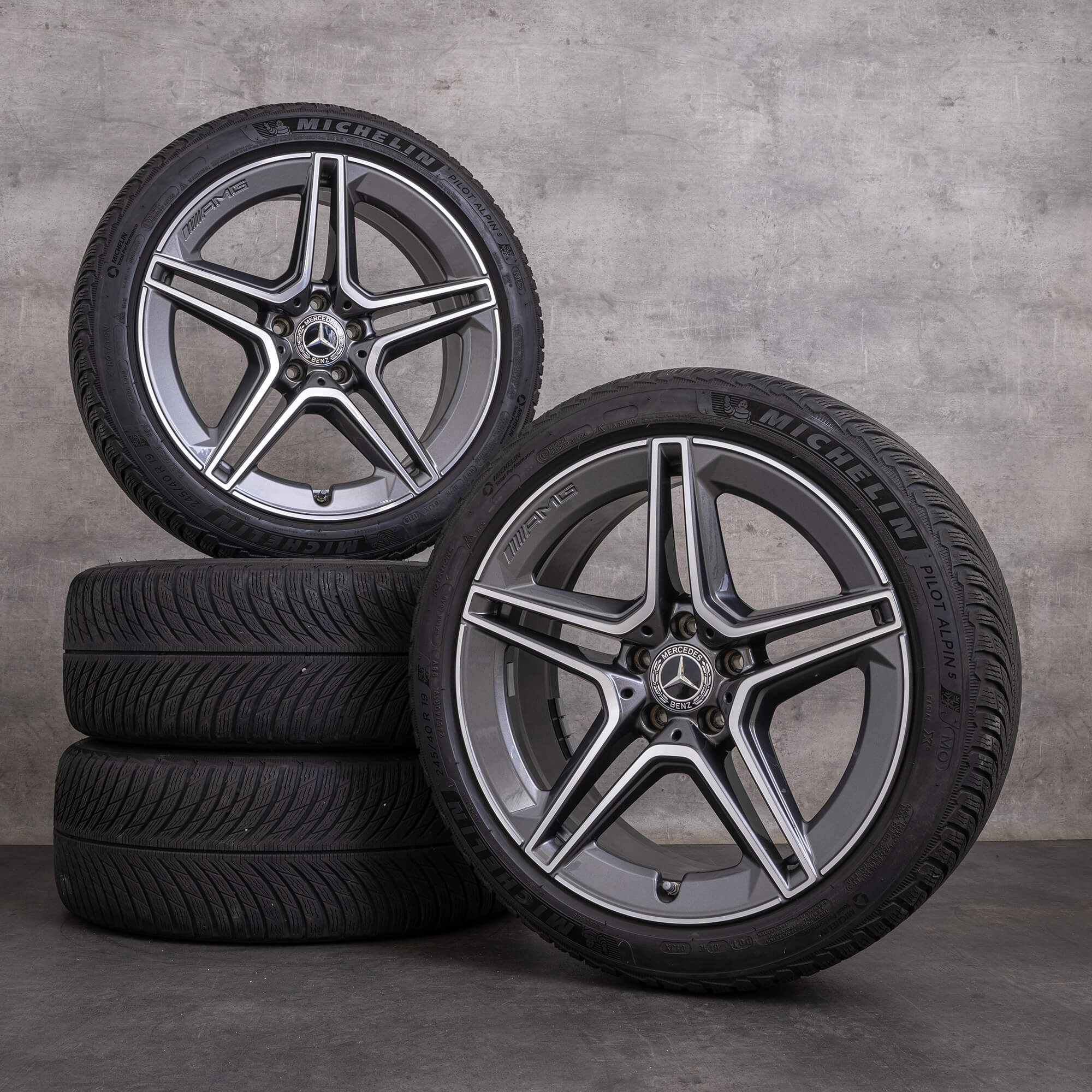 OEM Mercedes Benz CLS 53 AMG 4Matic snow tire packages 19 inch C257 ...