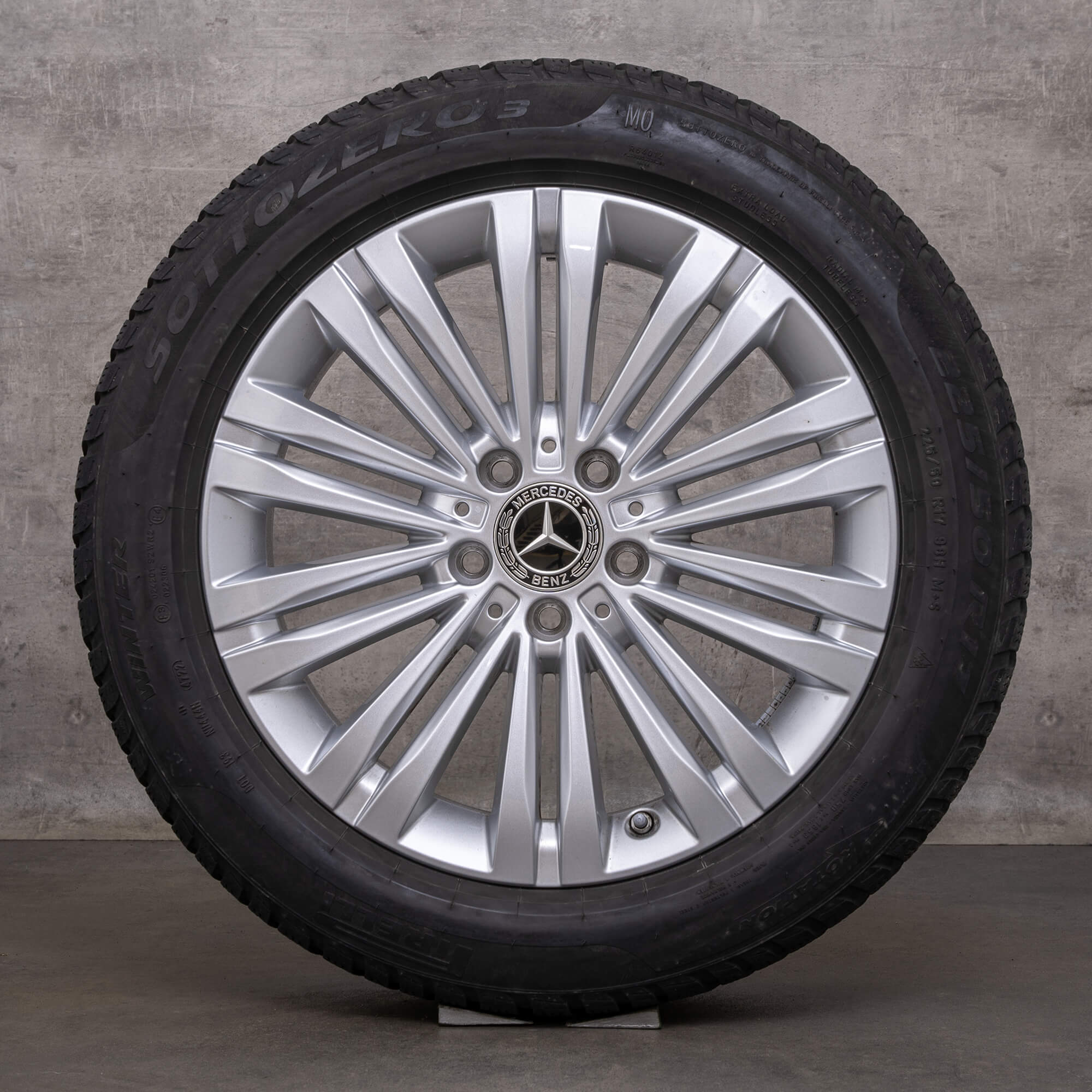 OEM Mercedes Benz C-Class winter wheels 17 inch W206 S206 rims A2064014400 silver