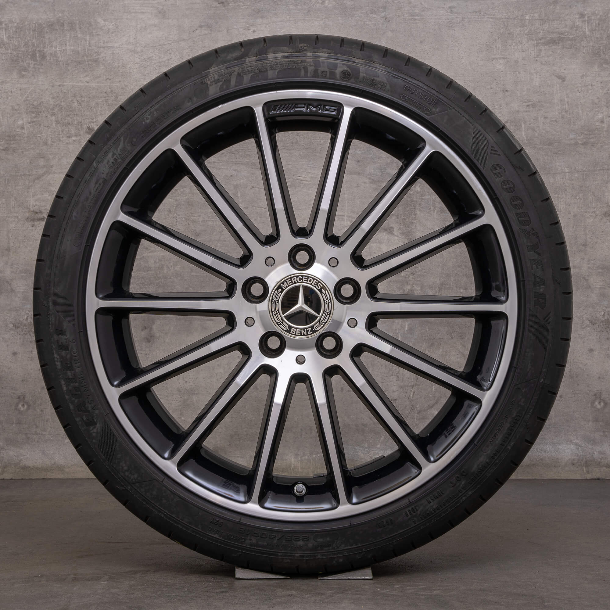Originele Mercedes A B Klasse CLA AMG wielen 18 inch W176 W246 C117 X117 zomerwielen A1764010200 zwart glanzend gedraaid