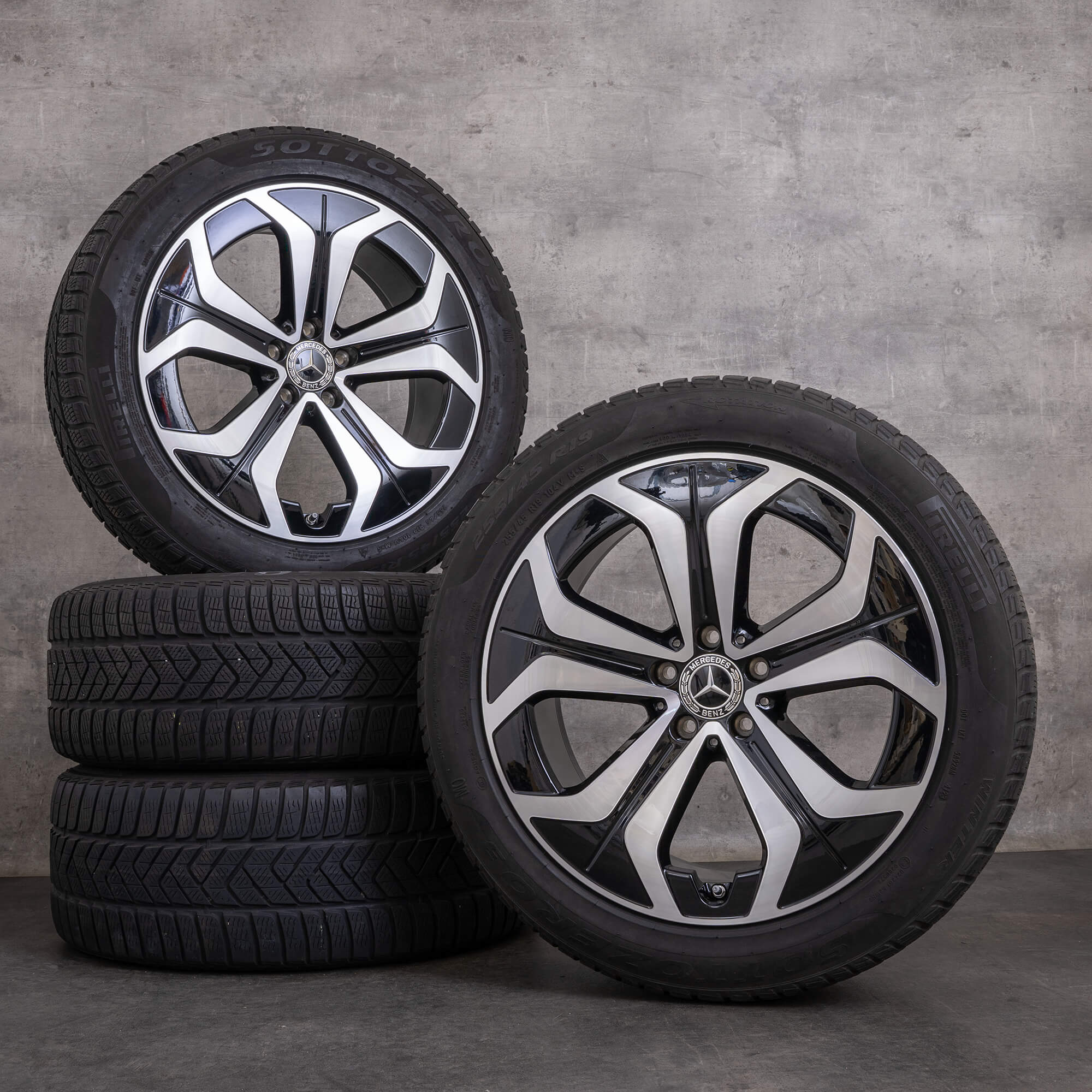 Orijinal Mercedes Benz E-Serisi All-Terrain kış jant lastik 19 inç S214 X214 jantlar A2144014000 siyah cilalı