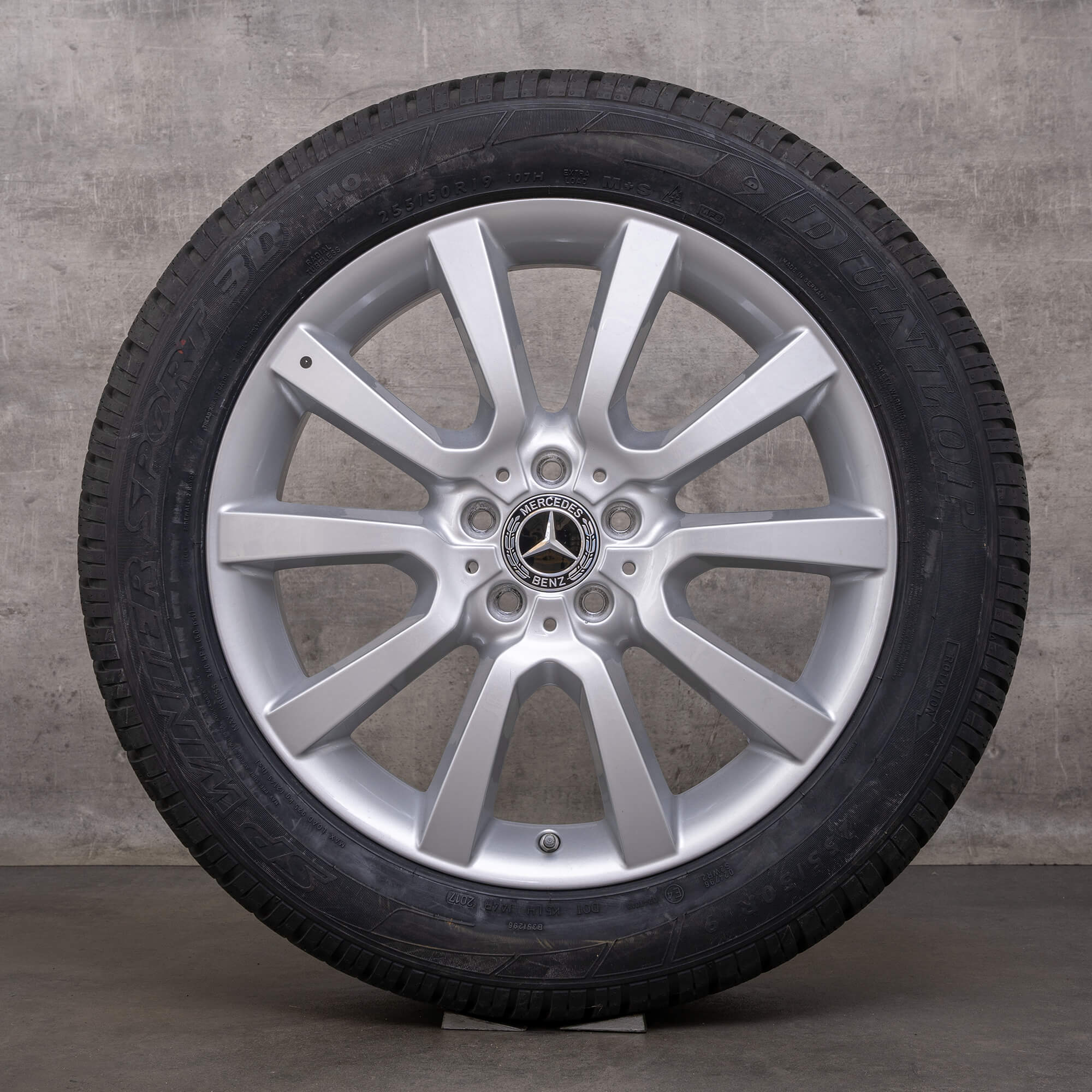 Original Mercedes Benz M-Klasse Winterräder 19 Zoll ML W164 X164 Felgen A1644017302 silber