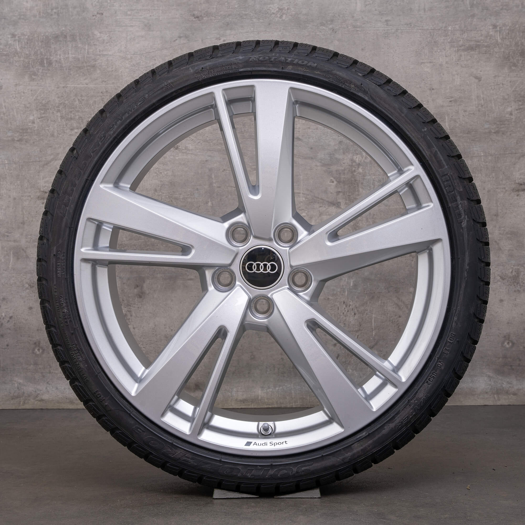 Originale Audi RS3 vinterhjul 19 tommer 8V fælge Blade 8V0601025FJ sølv NEW