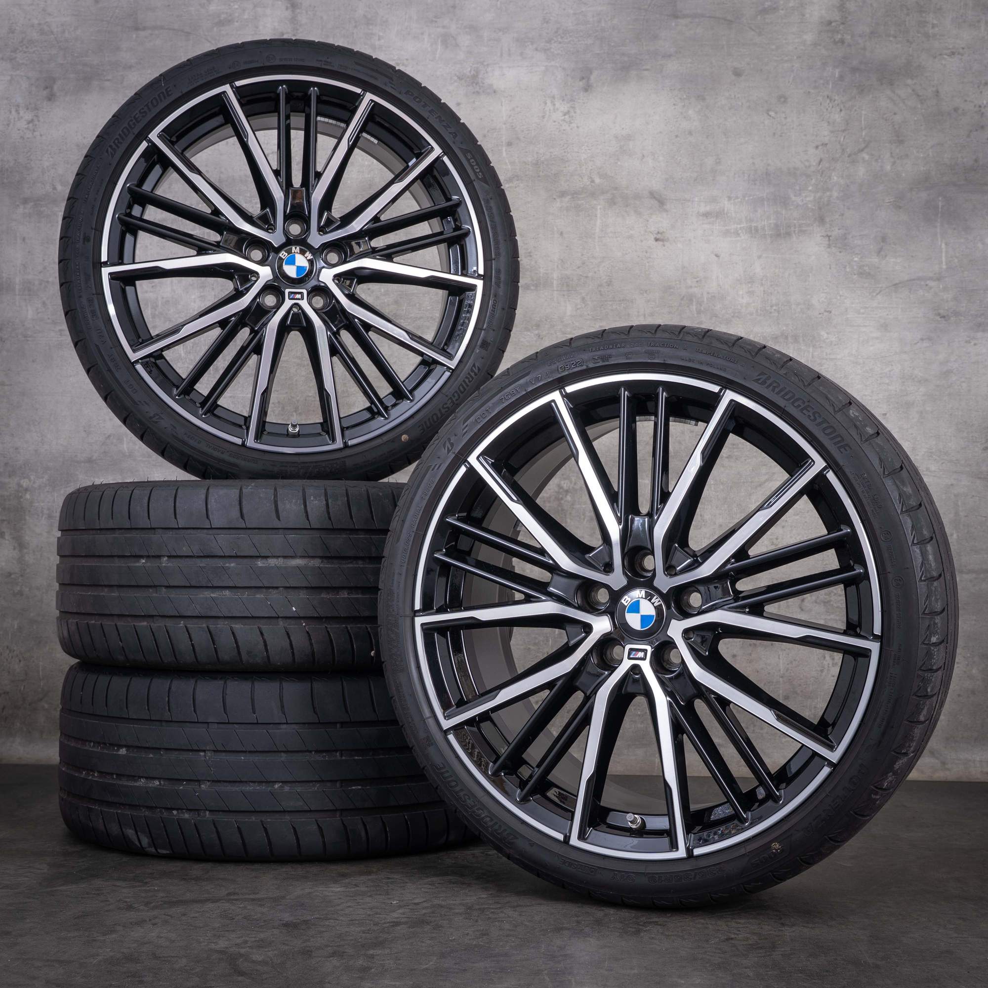 Original BMW 1er 2er Felgen 19 Zoll F40 F44 Gran Coupe Sommerräder Styling 552 M 8092356 schwarz glanzgedreht