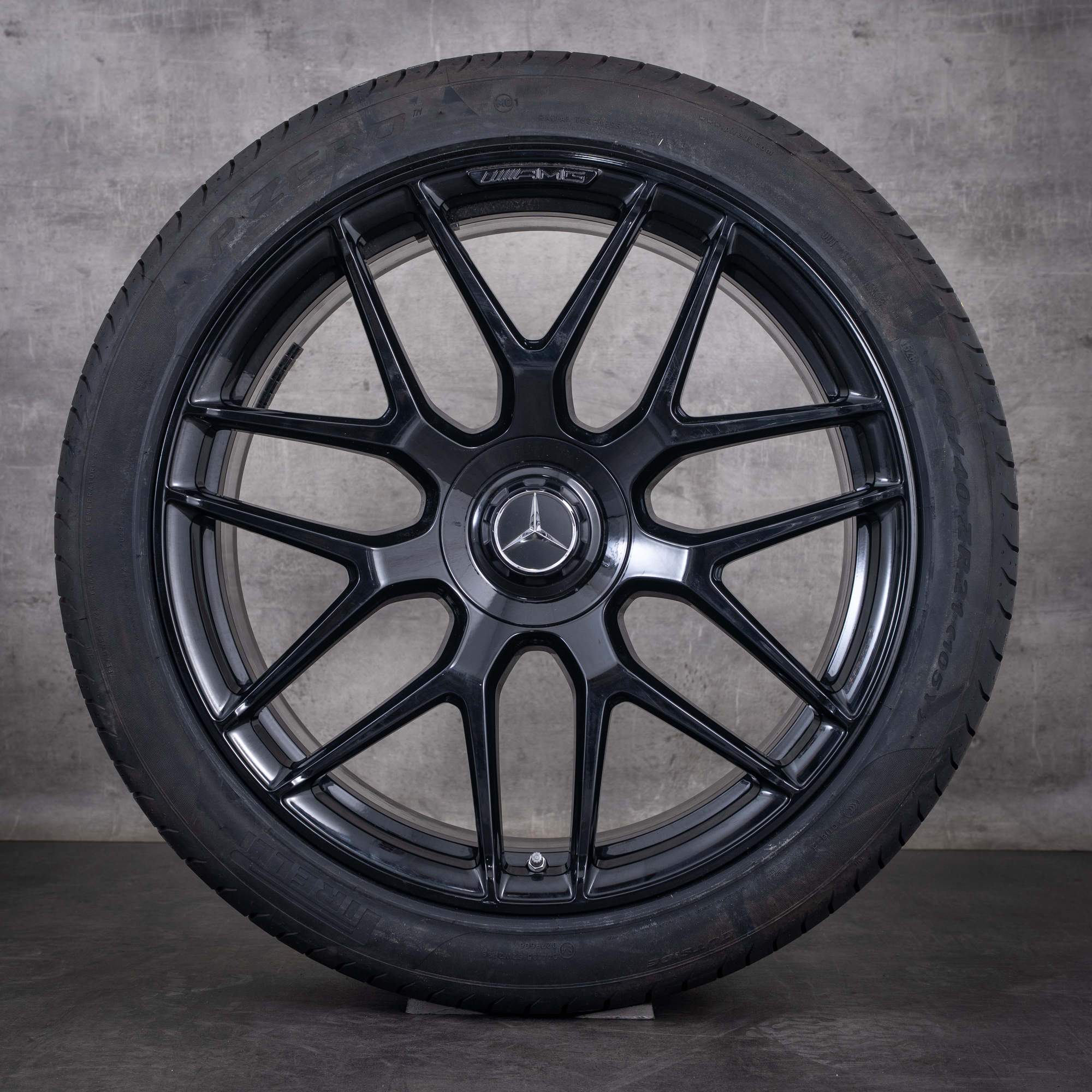 Original Mercedes Benz GLC 63 & S AMG Felgen 21 Zoll C253 X253 Sommerräder A2534014000 A2534014100 schwarz glanz
