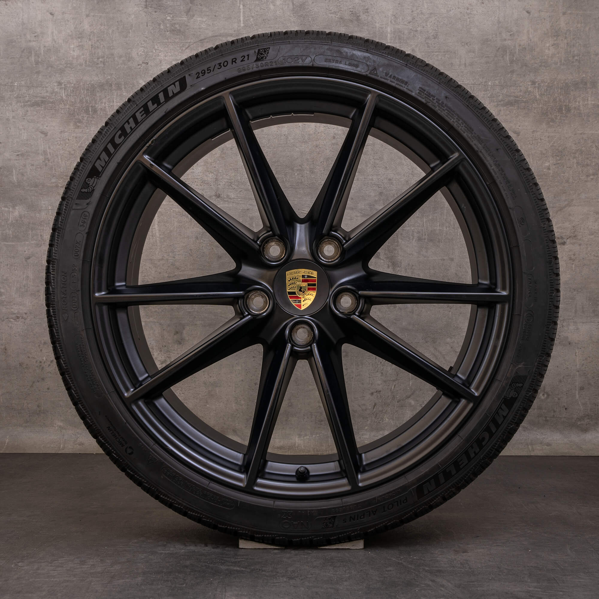 Original Porsche 911 Winterräder 20 21 Zoll 992 I Felgen 992601025C 992601025E schwarz matt