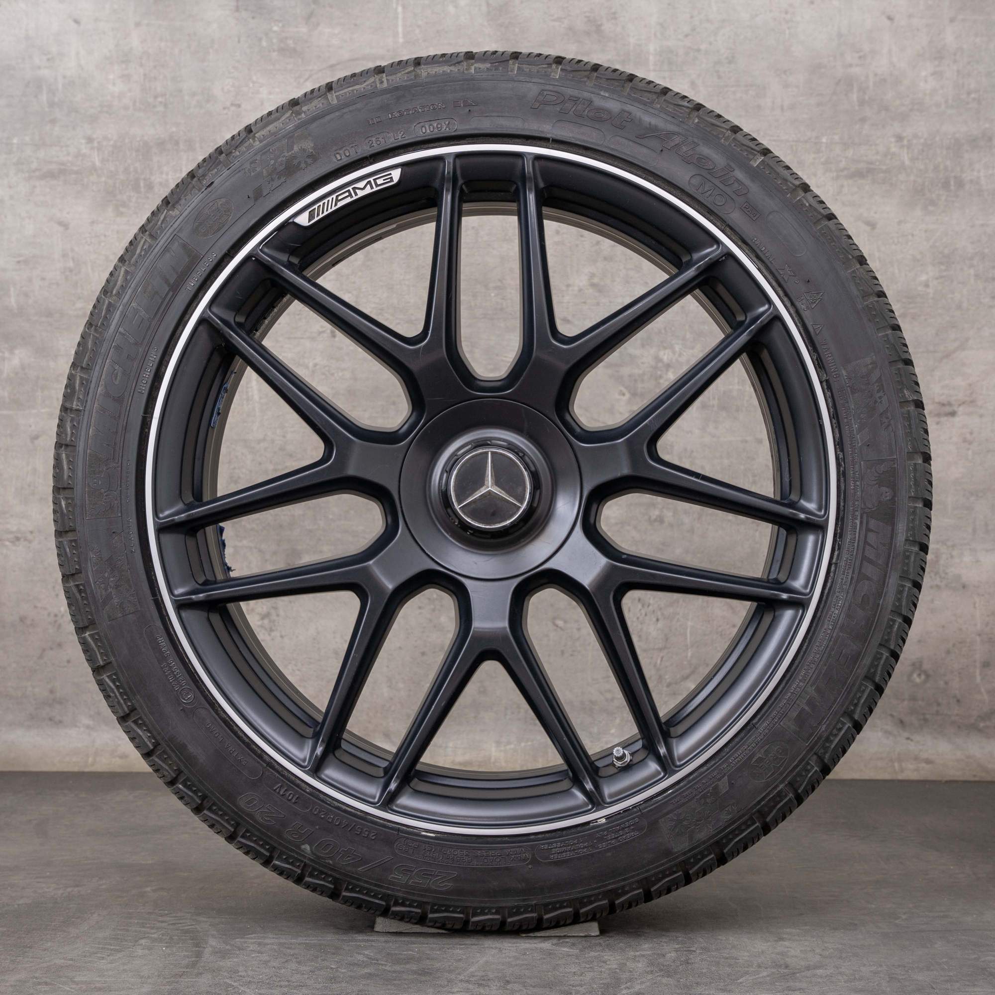 OEM Mercedes Benz S-Class S63 S65 AMG Rims 20 inch W222 C217 Summer wheels A2224014200 A2224014300 black matt polisched