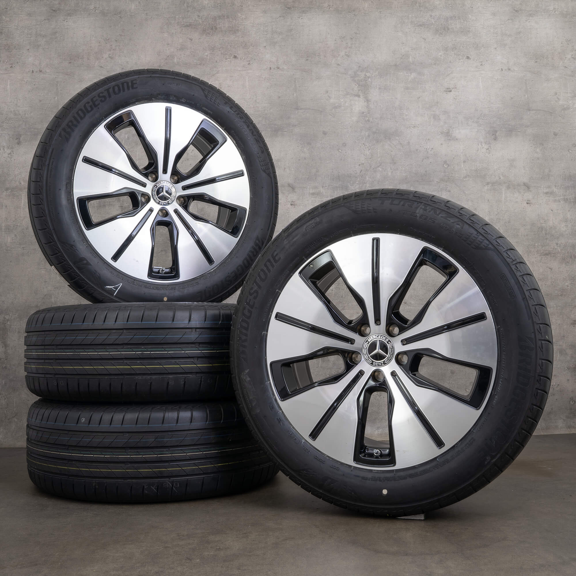 Jantes hiver d'origine Mercedes Benz EQC 19 pouces N293 A2934010100 noir brillant NEUF