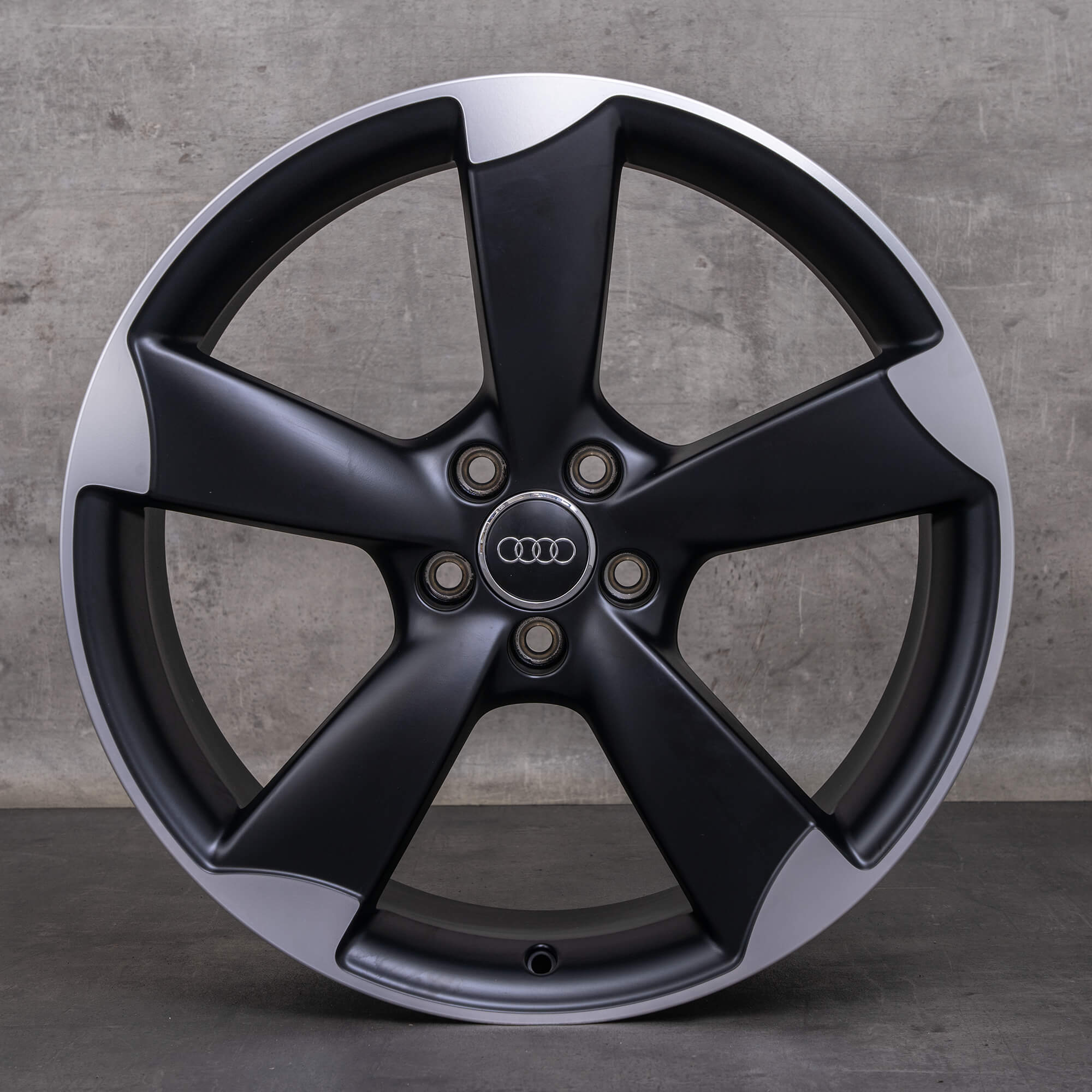 Original Audi Q3 RSQ3 Felgen 20 Zoll 8U Rotor 8U0601025K schwarz matt glanzgedreht NEU