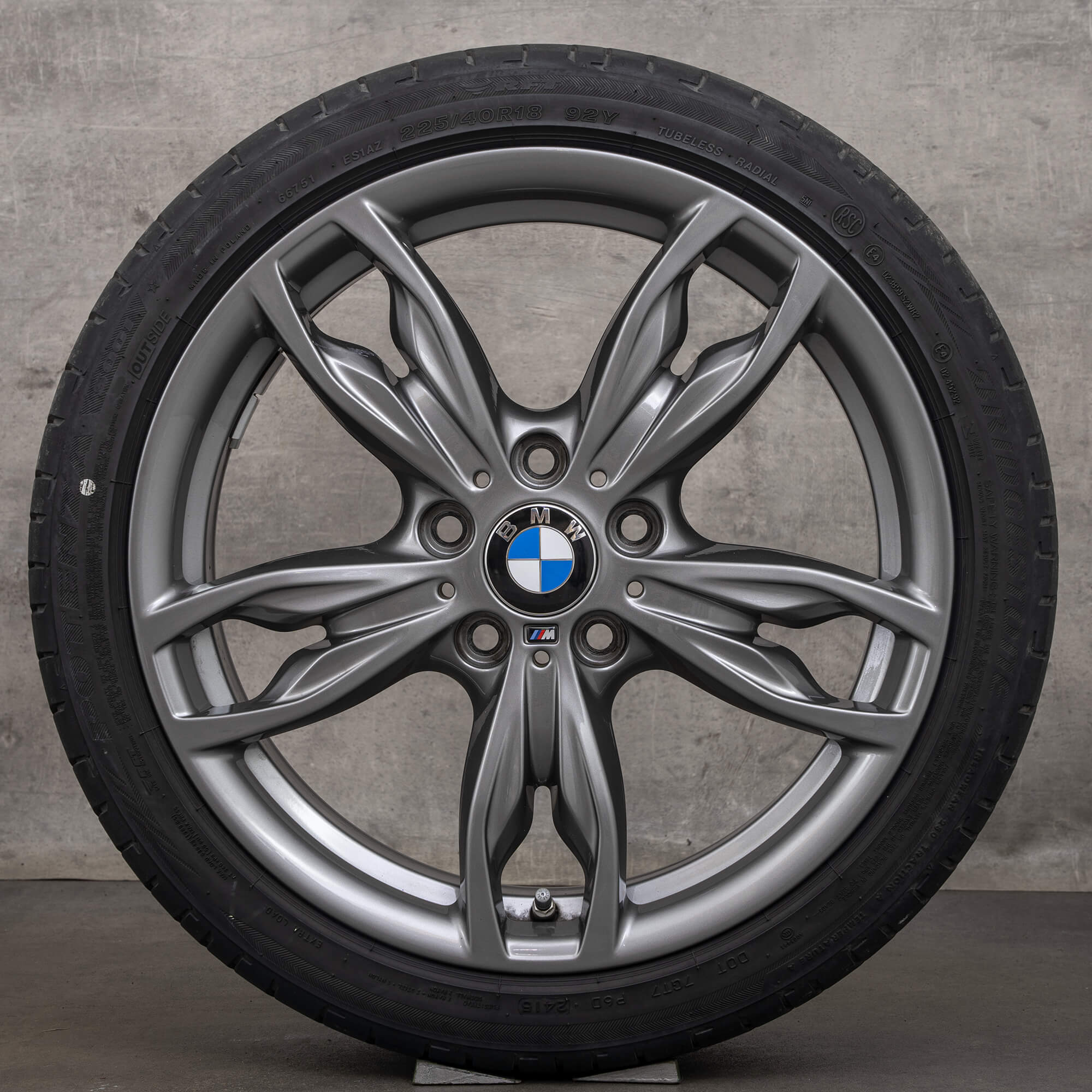 BMW 1 series F20 F21 2 F22 F23 summer wheels tires 18 inch rims M436