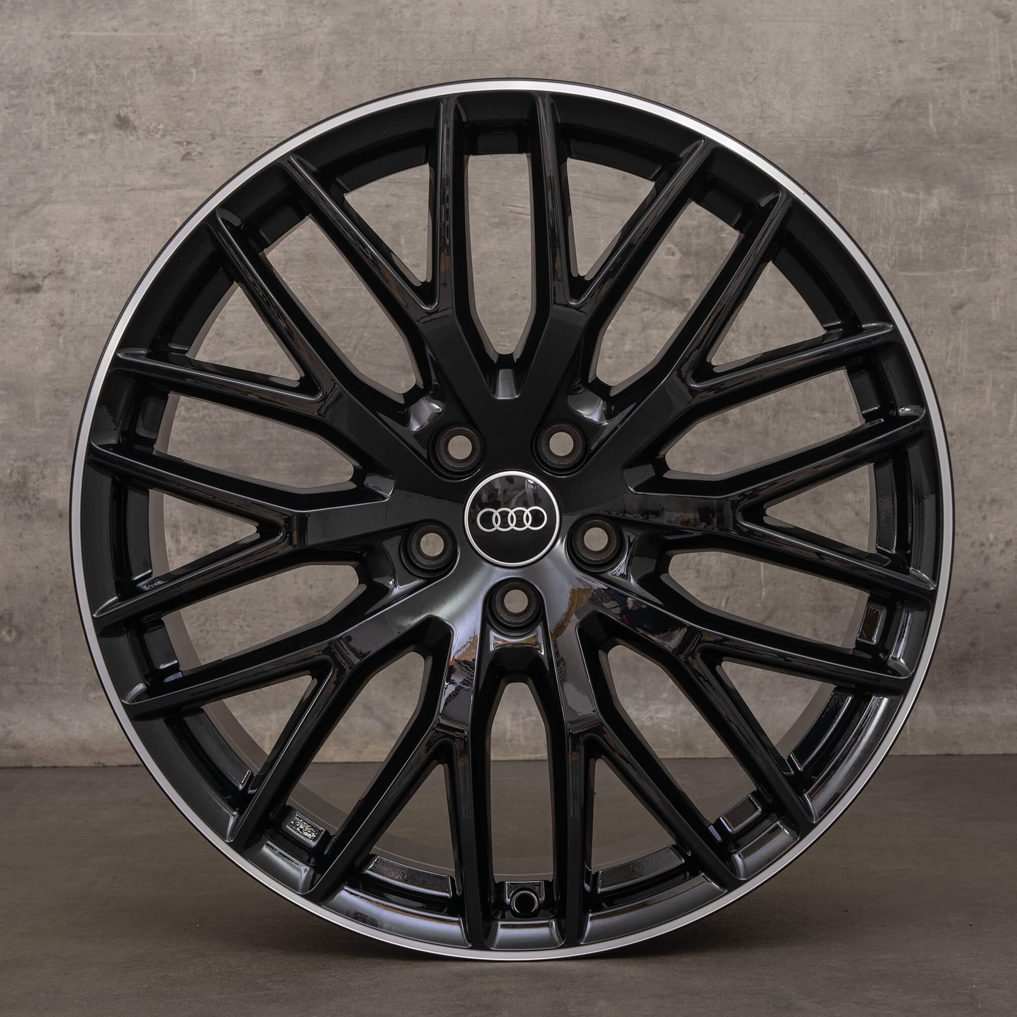 Original Audi Q7 SQ7 4M 20 Zoll Felgen 4M0601025BJ 2015-2024 schwarz