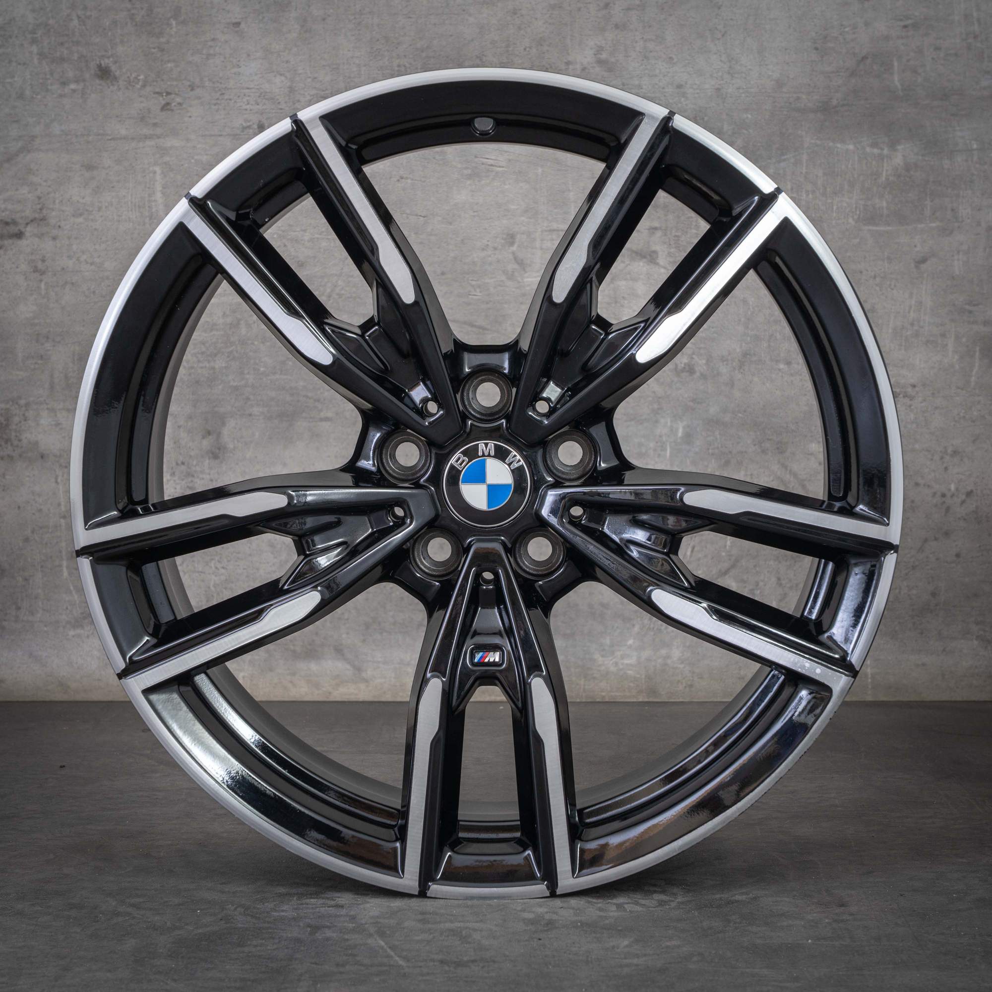 Alkuperäiset BMW 2-sarjan 3-sarjan 4-sarjan vanteet 19 tuuman G42 G20 G21 G22 G23 Styling 792 M 8089894 8089895 musta kiillotettu