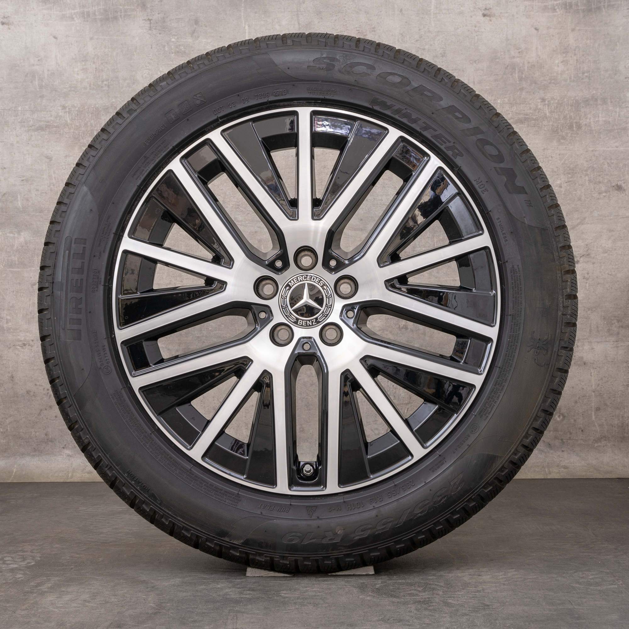 Alkuperäiset Mercedes Benz GLC & 43 AMG talvirenkaat 19 tuuman C253 X253 vanteet A2534014900 musta kiillotettu