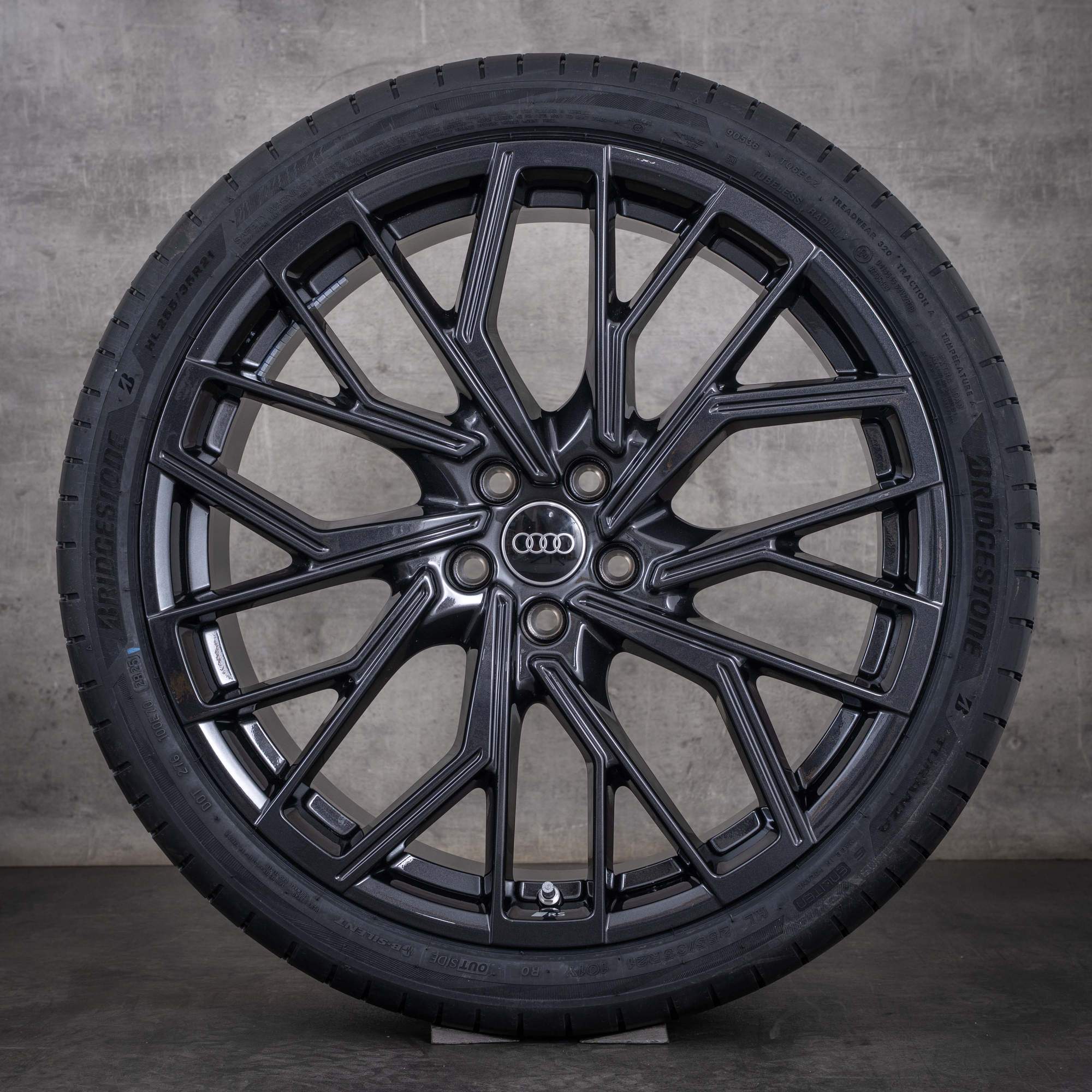 Cerchi originali Audi A6 S6 da 21 pollici 4K 4P C8 C9 per ruote estive 4P0601025R granito lucido NUOVI