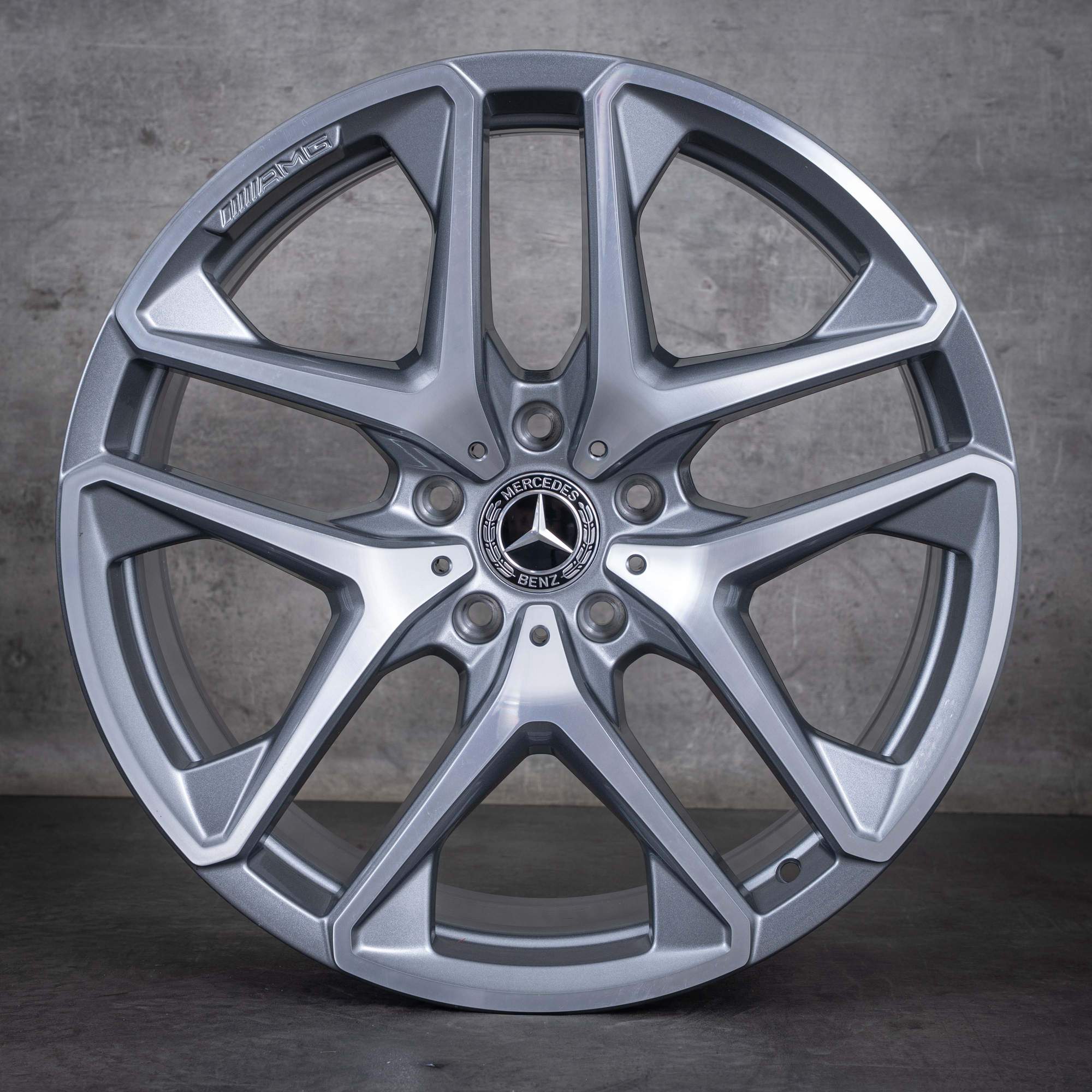 Alkuperäiset Mercedes Benz G-sarjan G63 AMG vanteet 21 tuuman W463A W465 A4634011900 himalajanharmaa kiillotettu