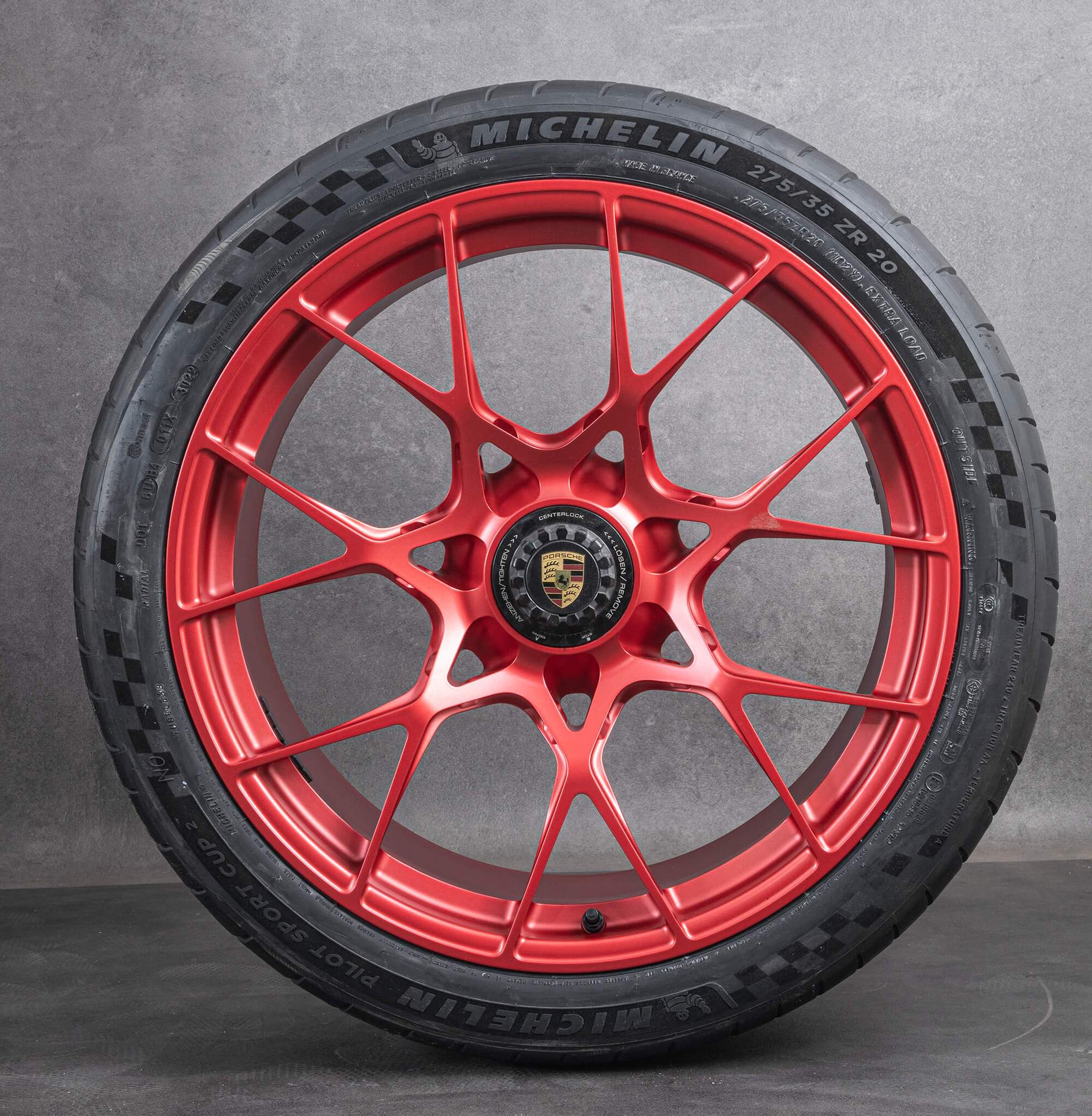 Original letní kola Porsche 911 992 GT3 RS 20 21" ráfky na auto 9GT601025AF 9GT601025AH Pyrored NEW