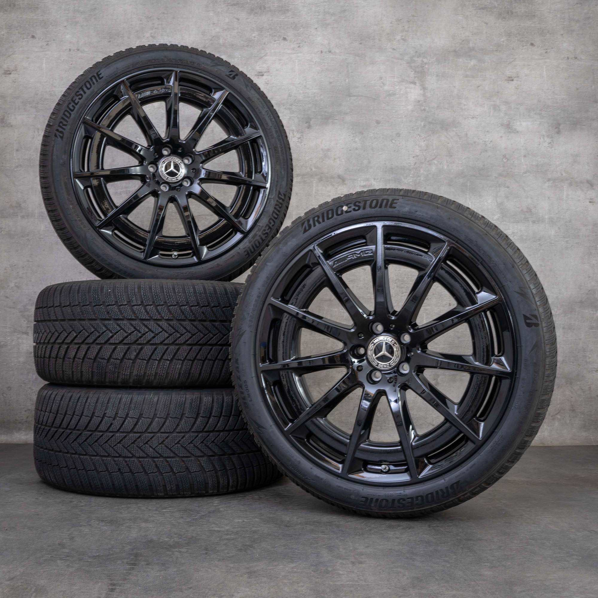 Originali Mercedes Benz EQS & 53 AMG con gomme invernali 21 pollici 4Matic V297 cerchi auto A2974011400 nero
