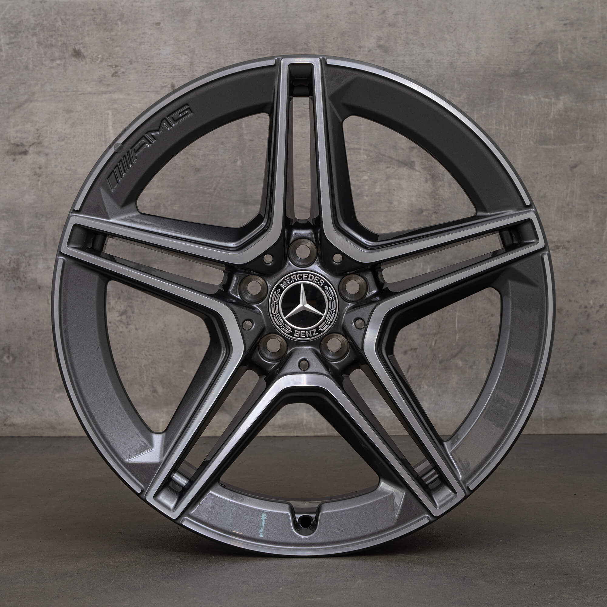 Alkuperäiset Mercedes Benz CLS 53 AMG vanteet 19 tuuman C257 A2574013000 A2574011600 himalajanharmaa kiillotettu UUTUUS
