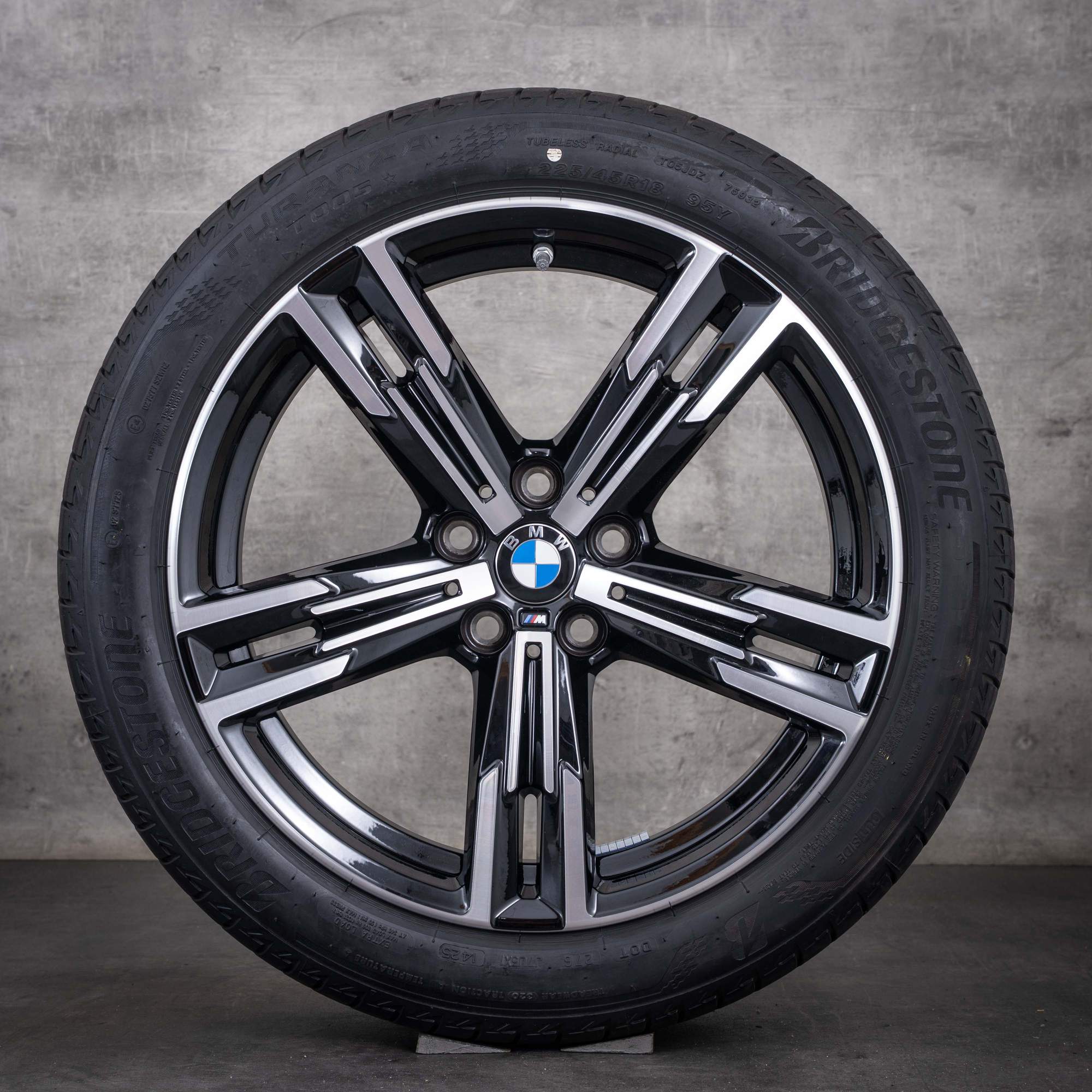 Originální disky BMW řady 2 3 4 18 palců G42 G20 G21 G22 G23 letní kola styl 848 M 8746631 jet black diamond cut