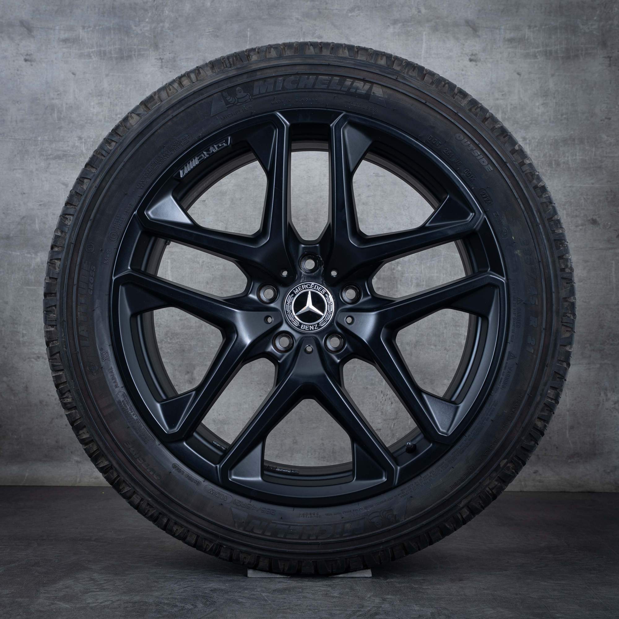 Oryginał Mercedes Benz Klasa G G63 AMG koła zimowe 21 cali W463A W465 Felgi A4634011900 czarny mat