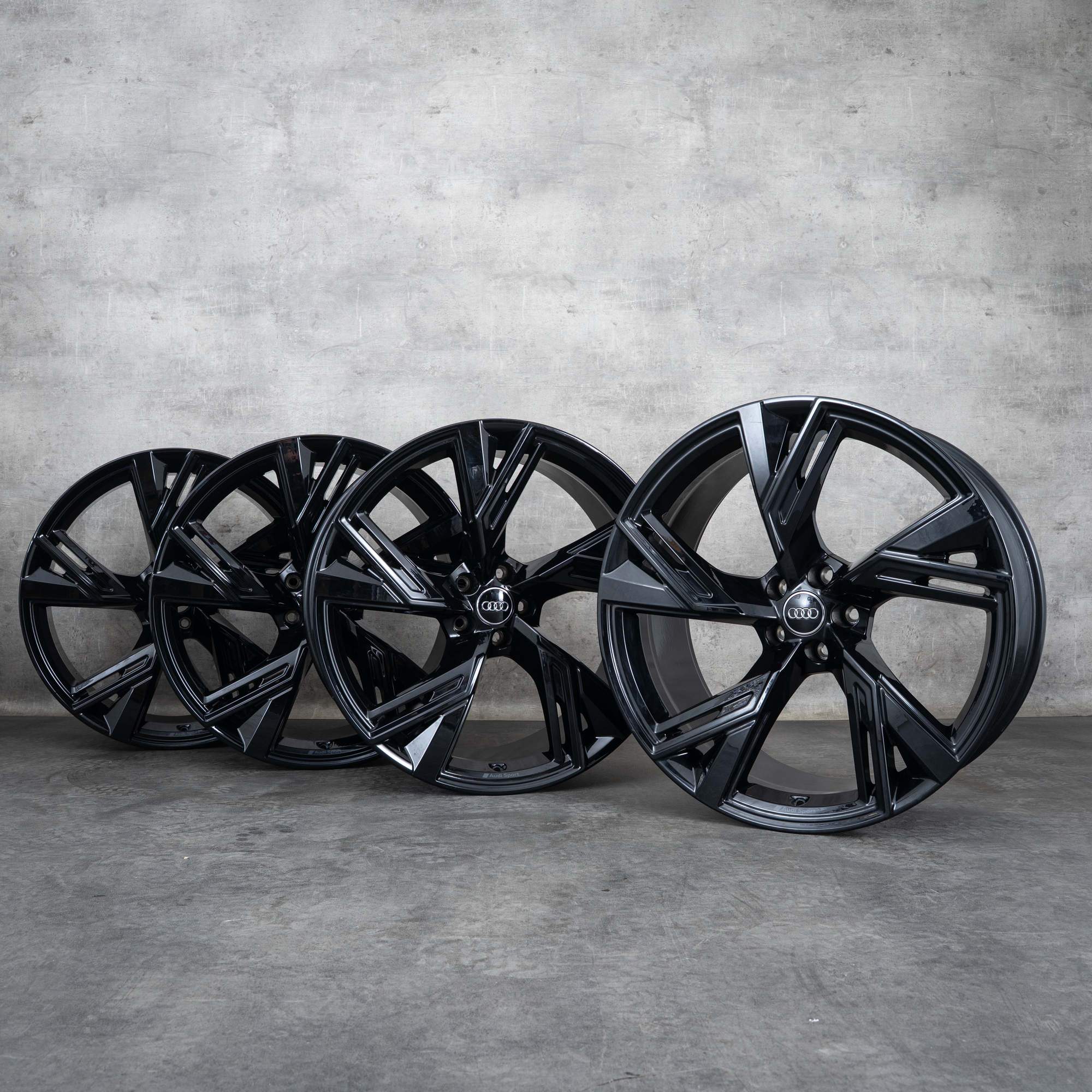 Original Audi RS6 RS7 Felgen 22 Zoll 4K RS 4K0601025DH schwarz glanz
