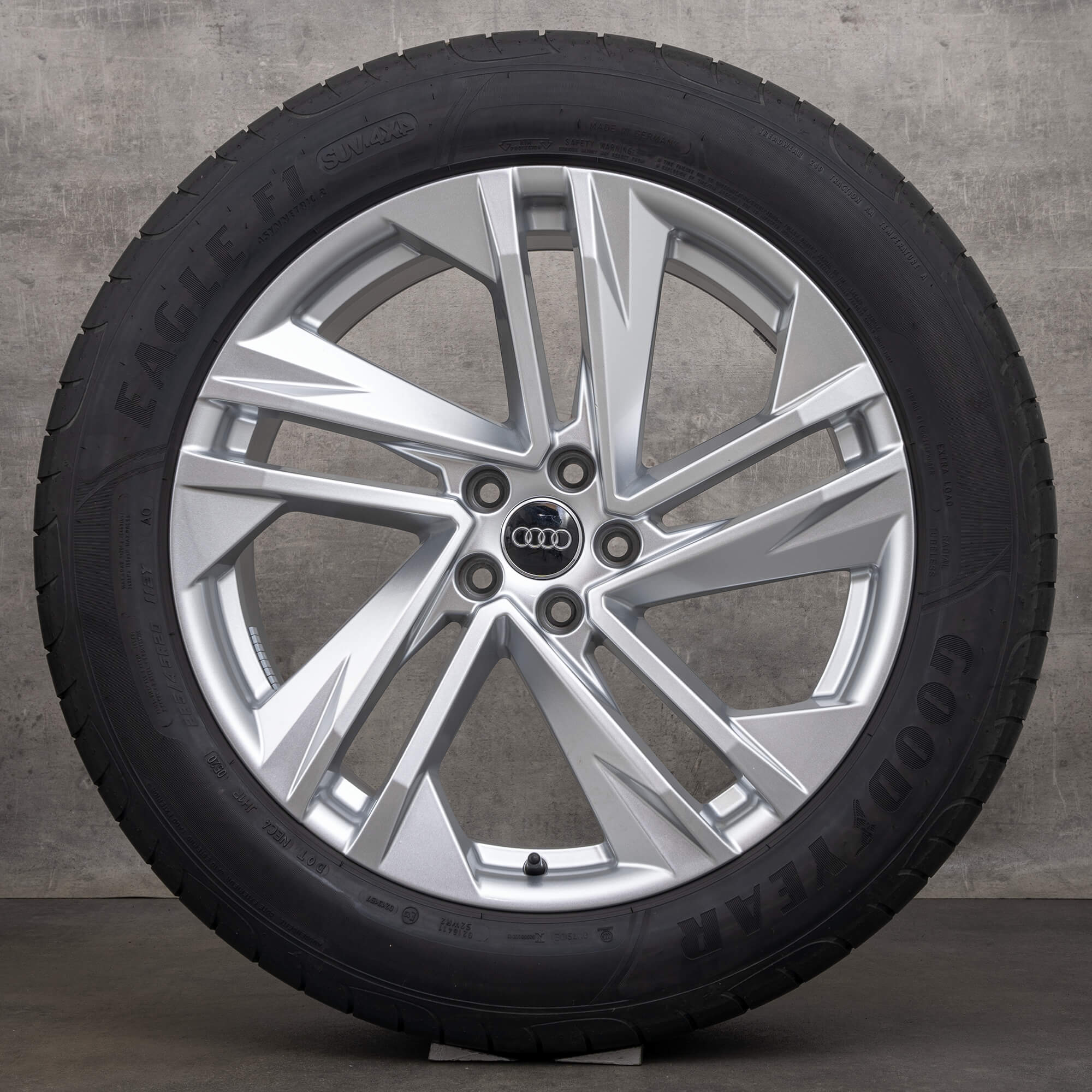 OEM Audi Q7 rims 20 inch 4M winter wheels 4M0601025BQ turbines silver tires