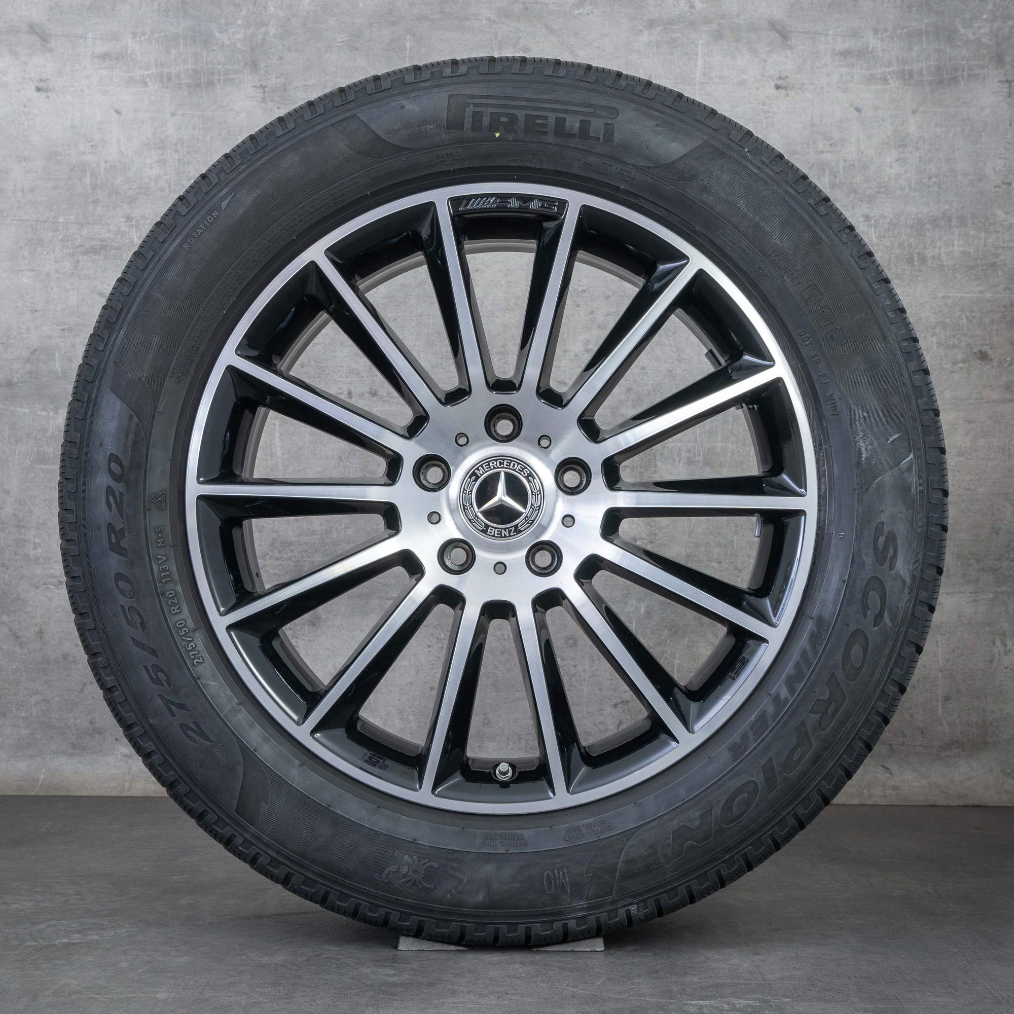 Oryginał Mercedes Benz Klasa G AMG koła zimowe 20 cali W463 G350 d G400 G500 Felgi A4634011700 czarne Polerowane