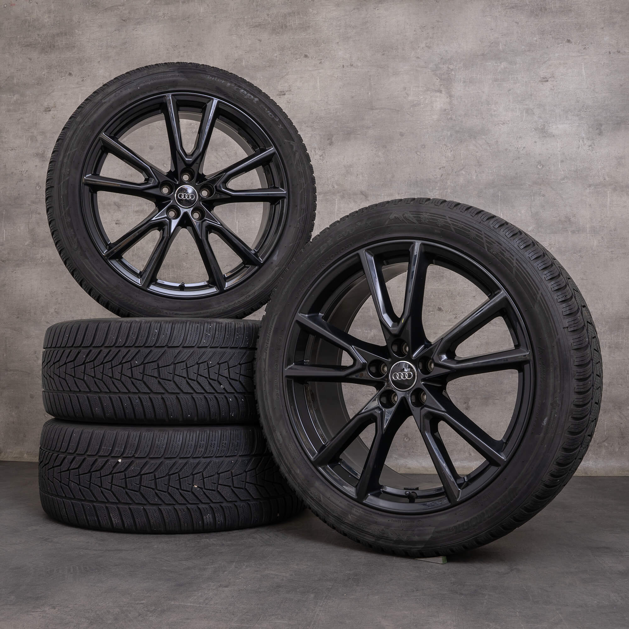 Llantas de invierno originales Audi Q5 SQ5 20 pulgadas FY llantas Vox 80A071490C negro brillante
