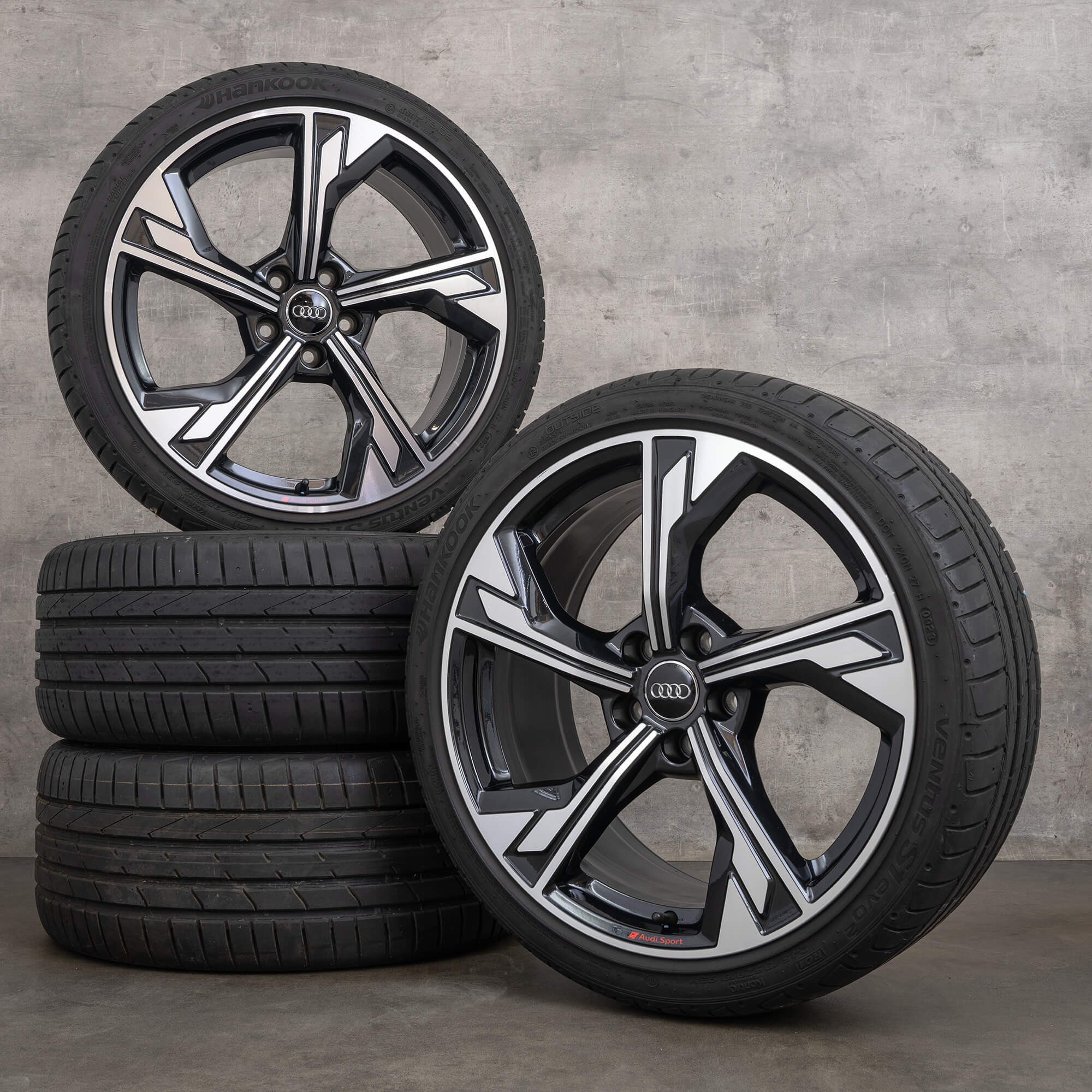 Audi A4 S4 B9 summer wheels tires 19 inch alloy rims 8W0601025EM