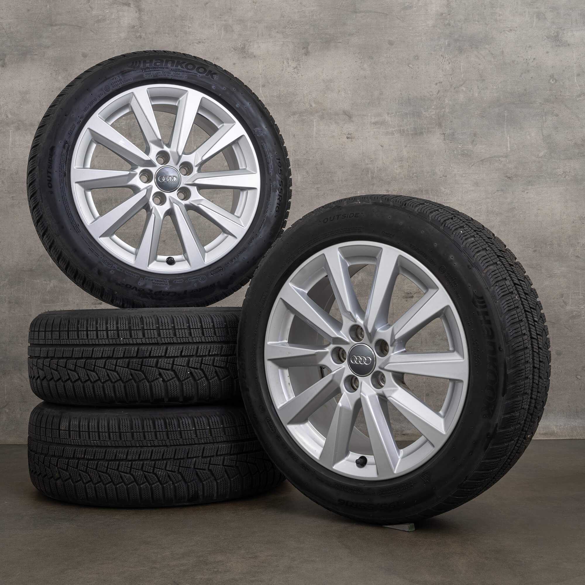 Llantas de invierno originales Audi A1 GB 16 pulgadas 82A601025C plateadas