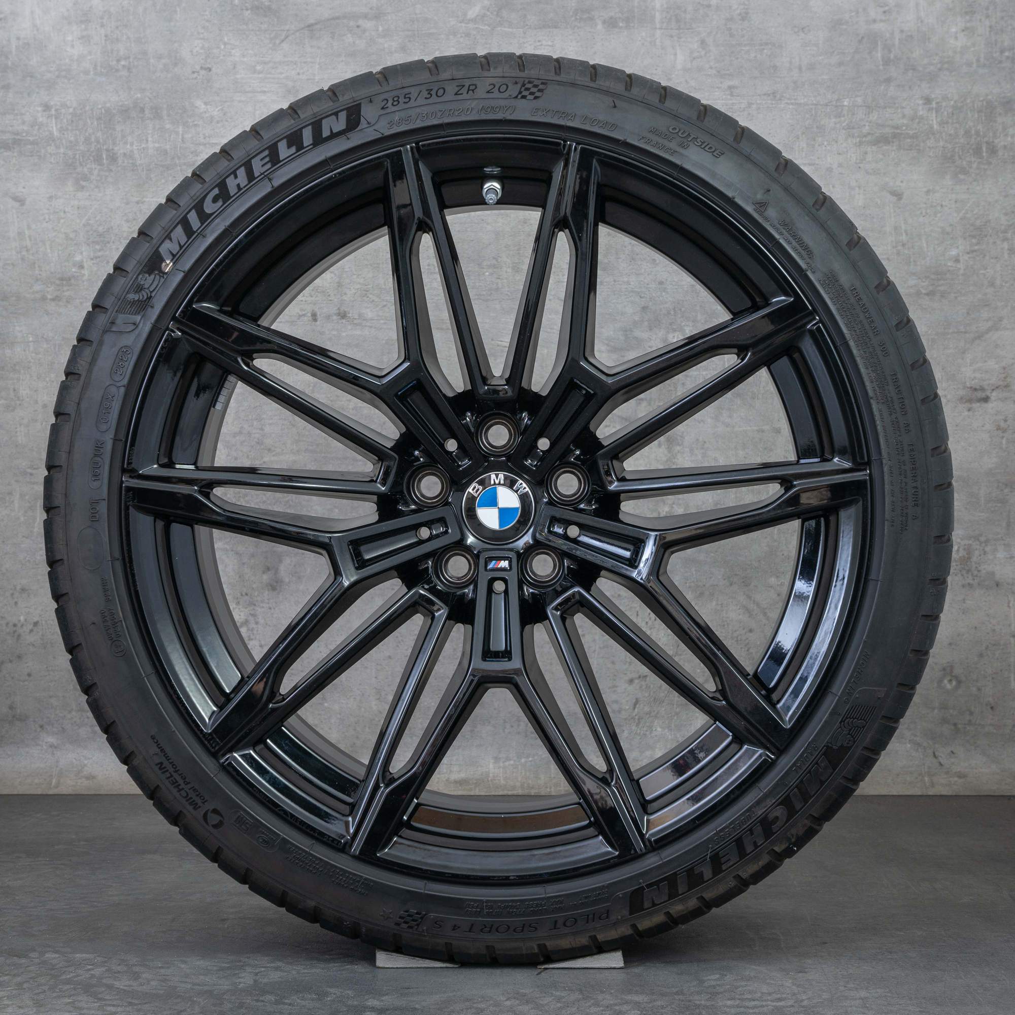 Oryginalne felgi BMW M2 M3 M4 19 20 cali G87 G80 G81 G82 G83 koła letnie stylizacja 930 M 7882869 7882870 czarny błyszczący