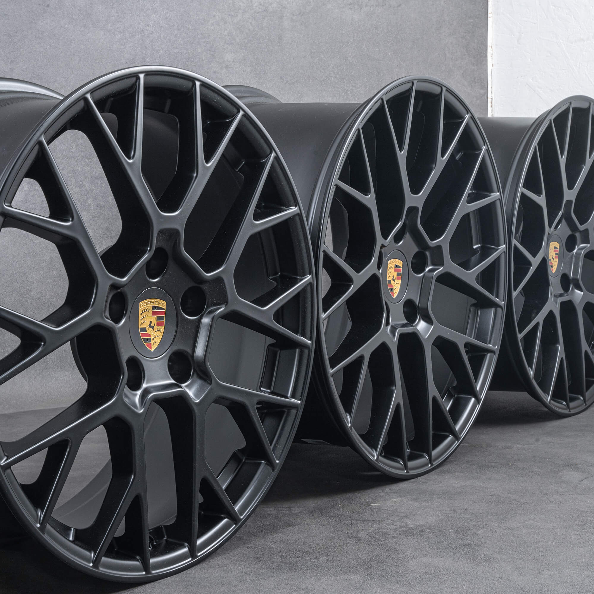 Original Porsche 20 21 pouces jantes 992.2 RS Spyder 992044665J noir mat Nouveau