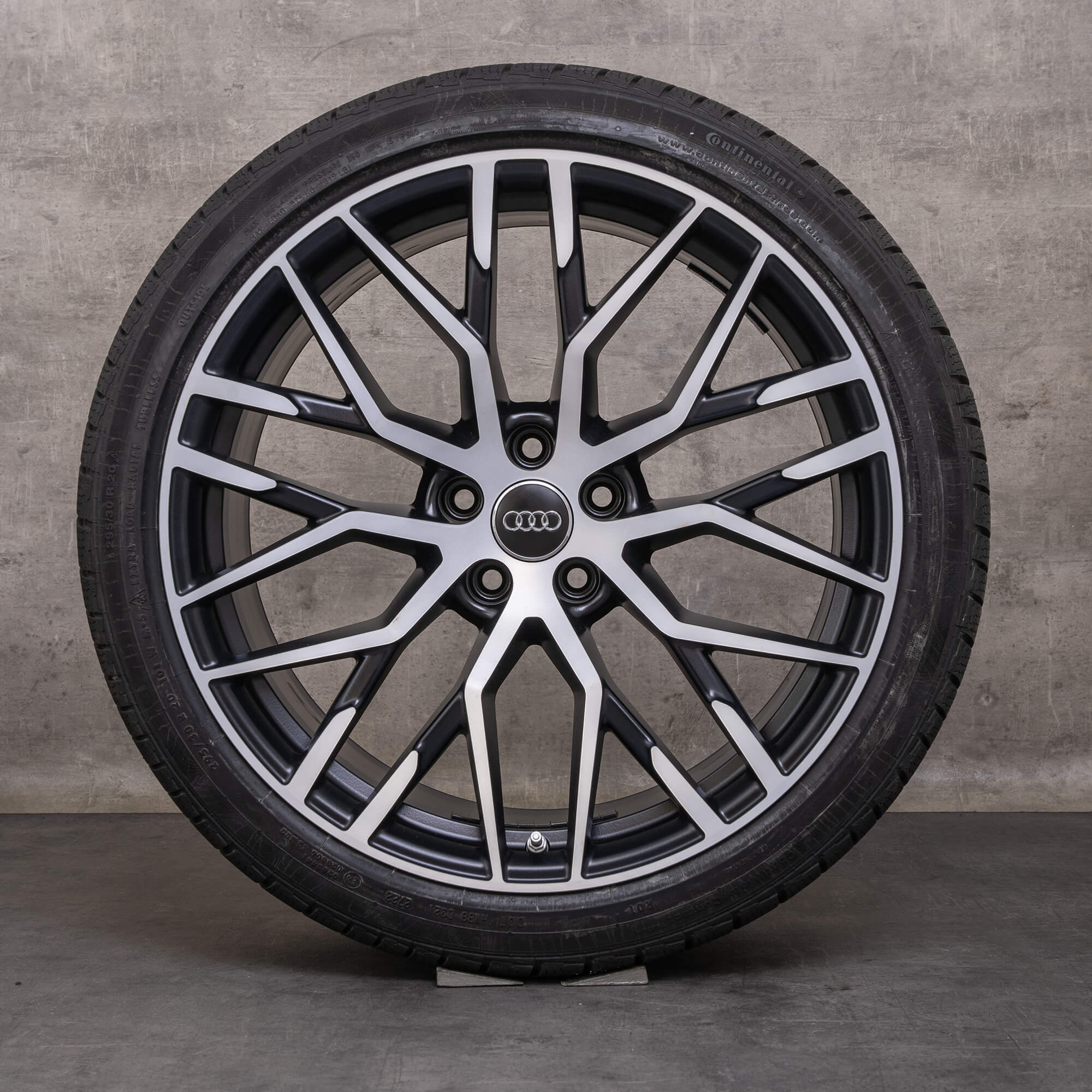 Alkuperäiset Audi R8 vanteet 20 tuuman 4S kesäpyörät 4S0601025G 4S0601025H musta matta kiillotettu
