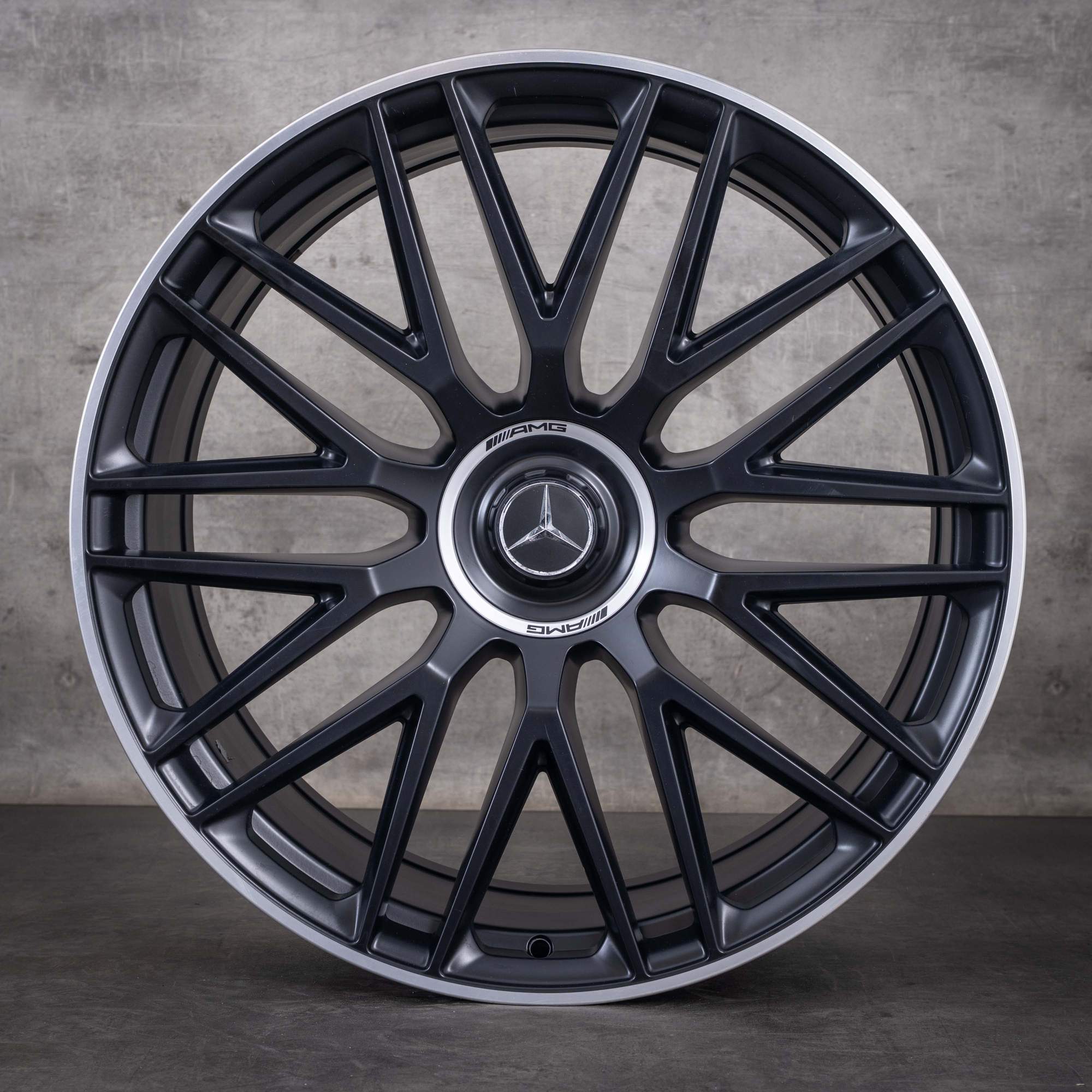 Originale Mercedes-Benz GLS 63 AMG-fælge 23 tommer SUV X167 4Matic A1674018500 A1674018600 sort mat diamond cut