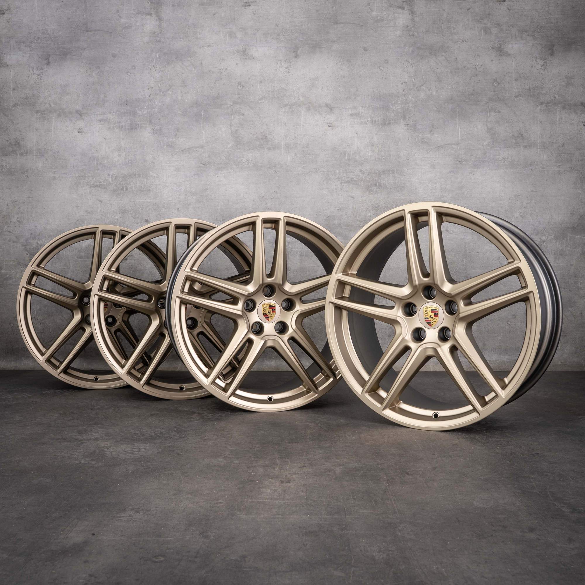 Alkuperäiset Porsche Macan-vanteet 20 tuuman II & III 95B601025DG 95B601025DH neodyme matt