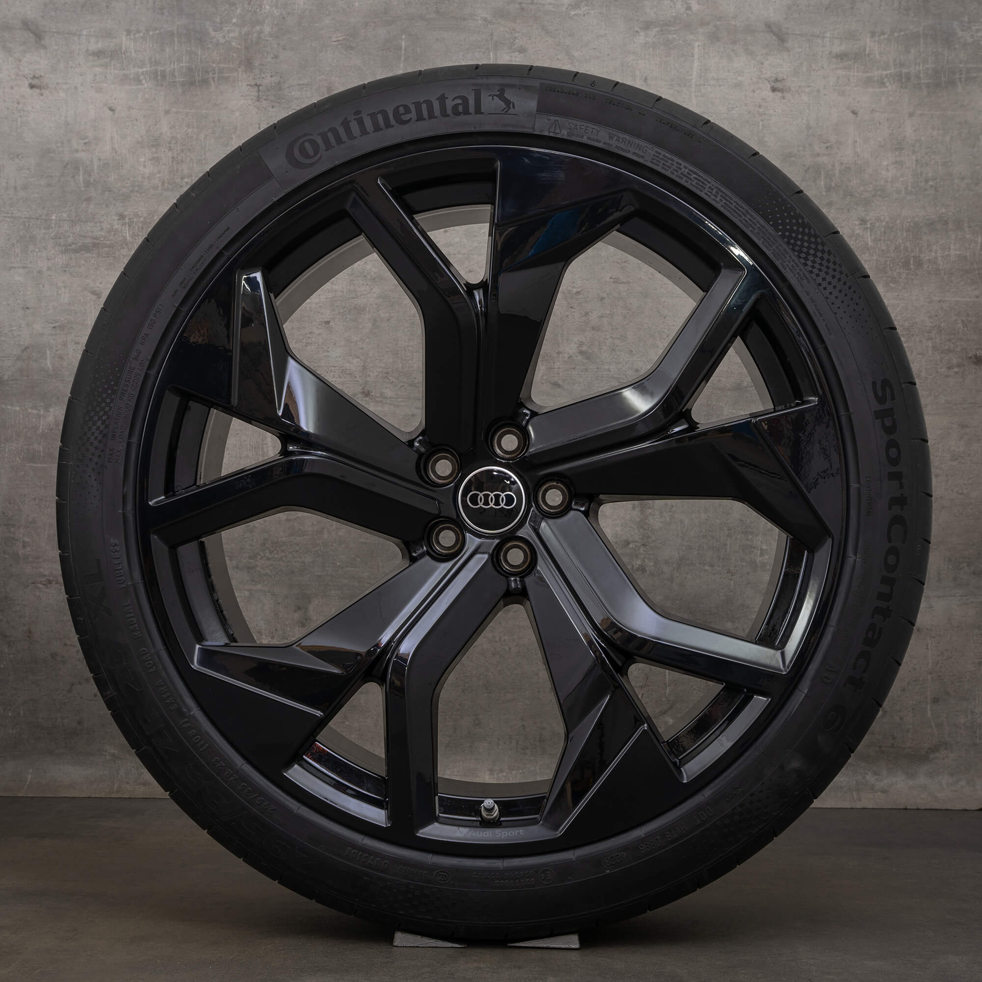 Jantes de pneus verão originais Audi RS Q8 4M8 23 polegadas 4M8601025DC preto