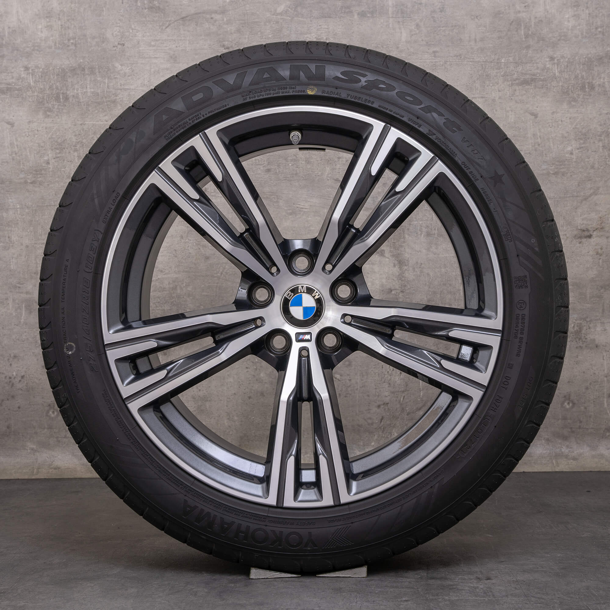 Originale BMW Z4 cerchi 18 pollici G29 Sommerrder Styling 798 M 8089874 8089875 orbita grigio anteriore lucido - ruota 3 di 4