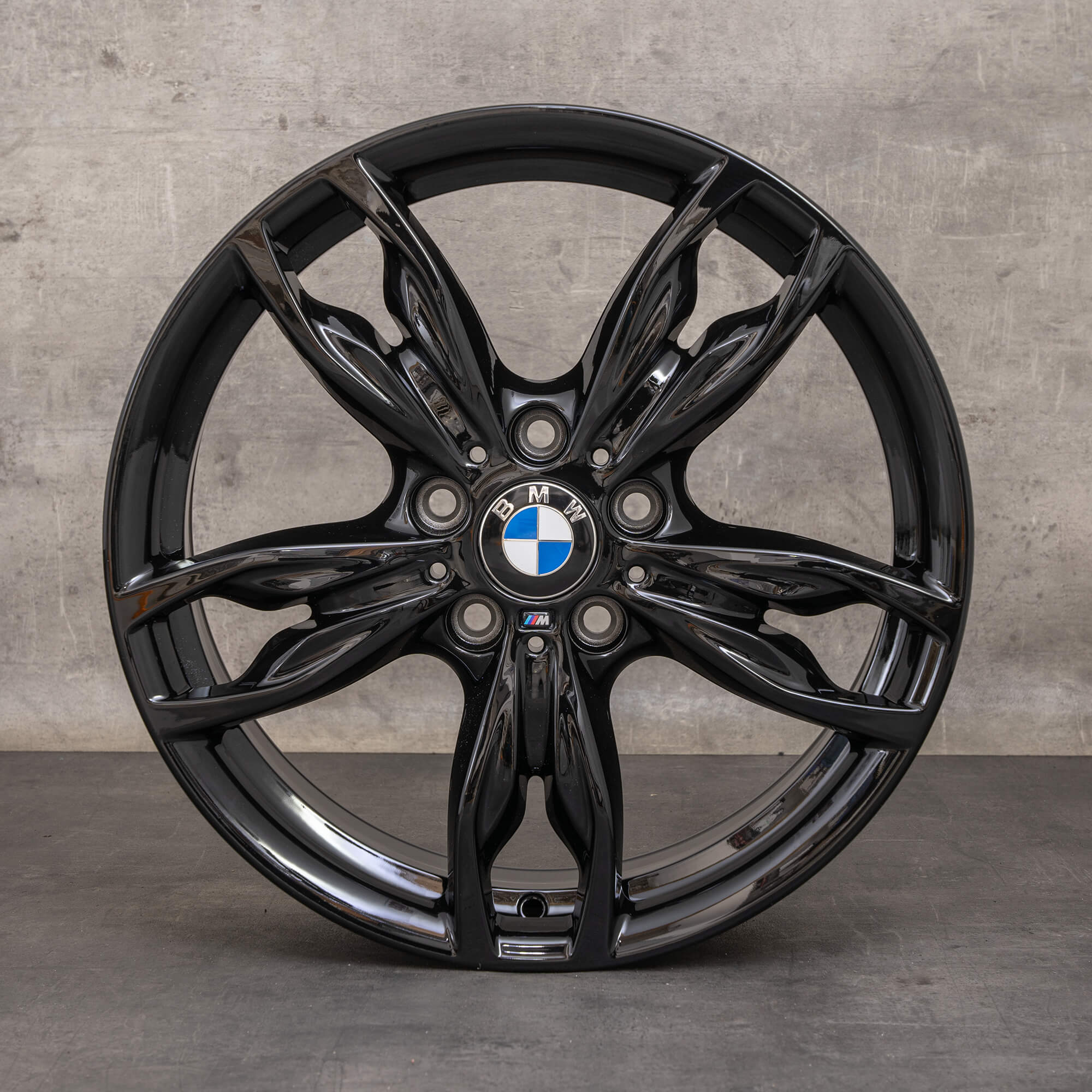 Originele BMW 1 serie 2 wielen 18 inch F20 F21 F22 F23 Styling 436 M 7845870 7845871 zwart glanzend