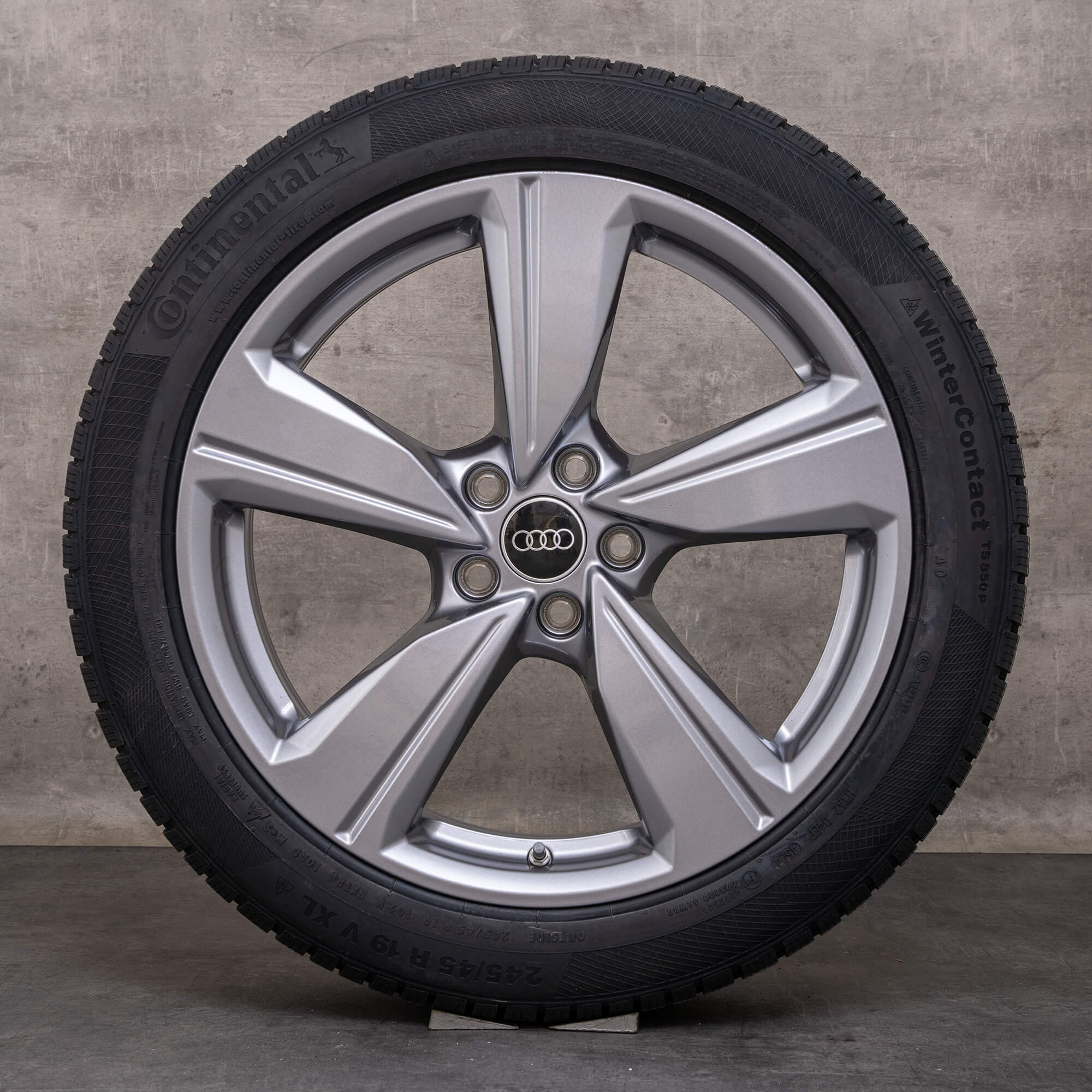 OEM Audi A6 winter wheels 19 inch 4P C9 rims 4P0601025G platinum